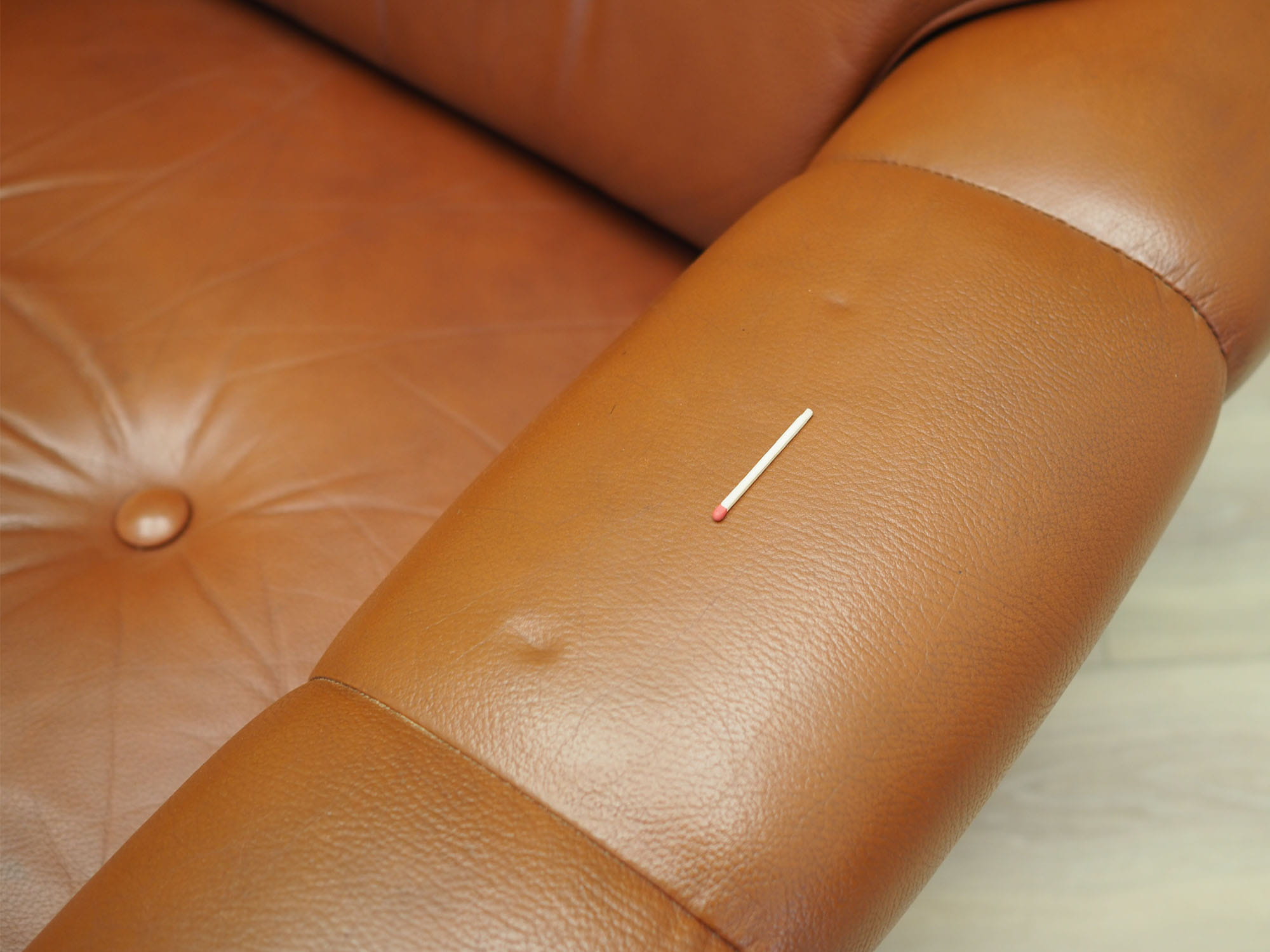 Vintage Armchair Leather Brown 1960s