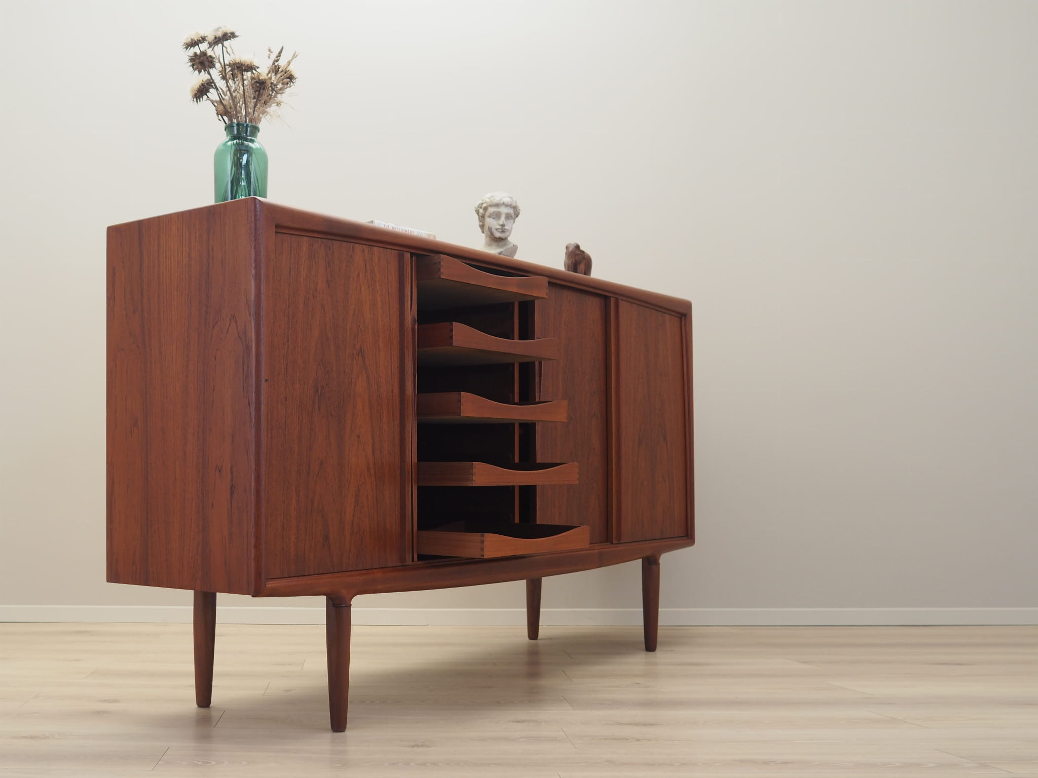 Vintage sideboard teak brown 1960s