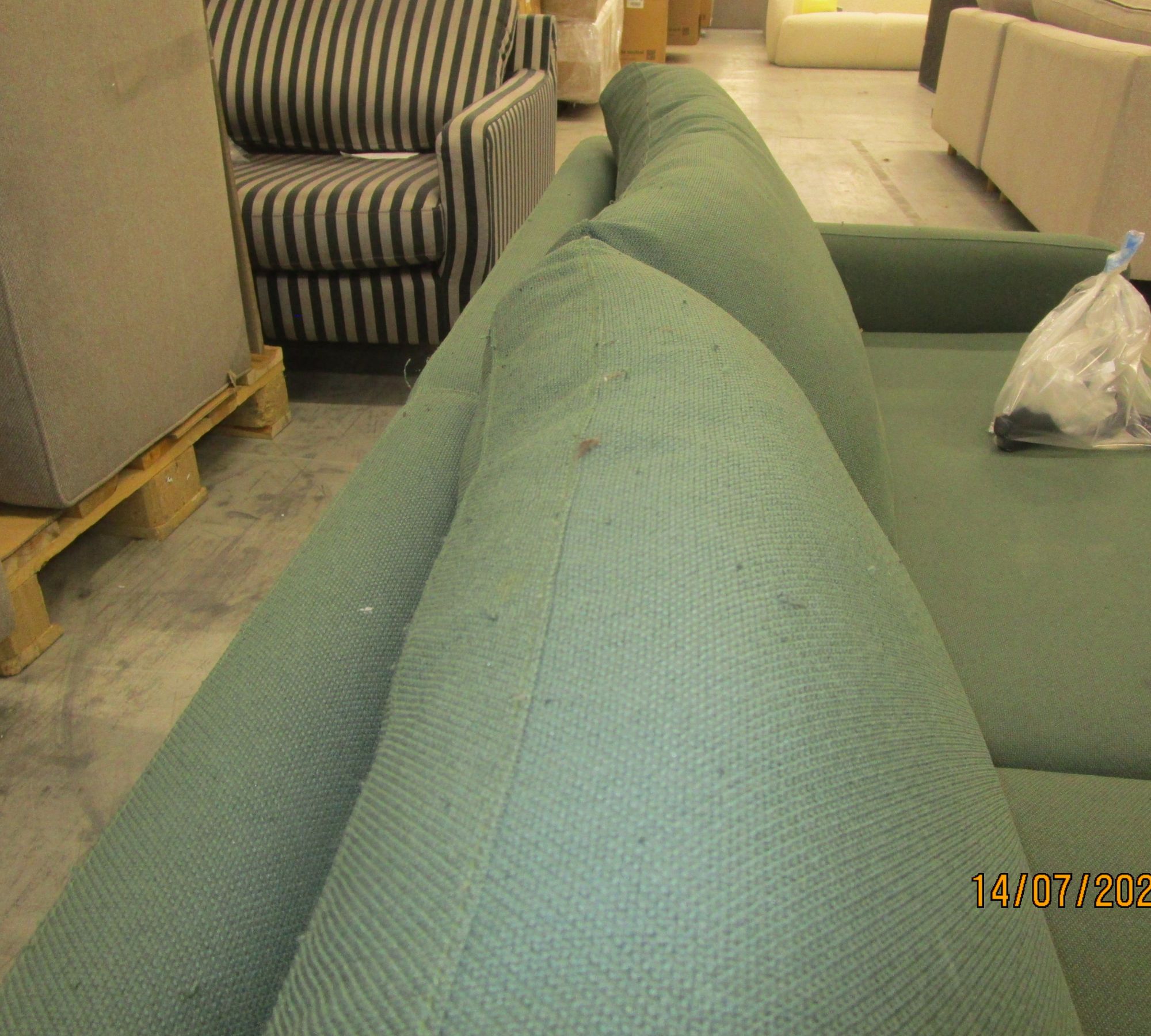 Astha Sofa 3-Sitzer Cura Dark Green