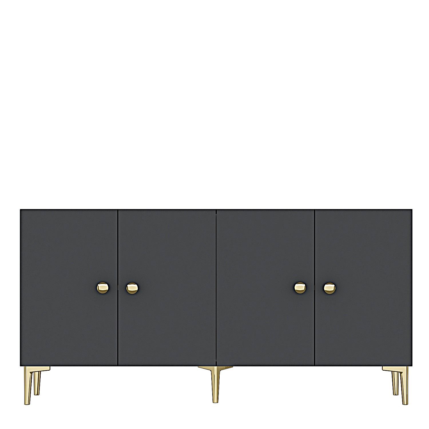 Simple 150 Credenza Antracite Oro