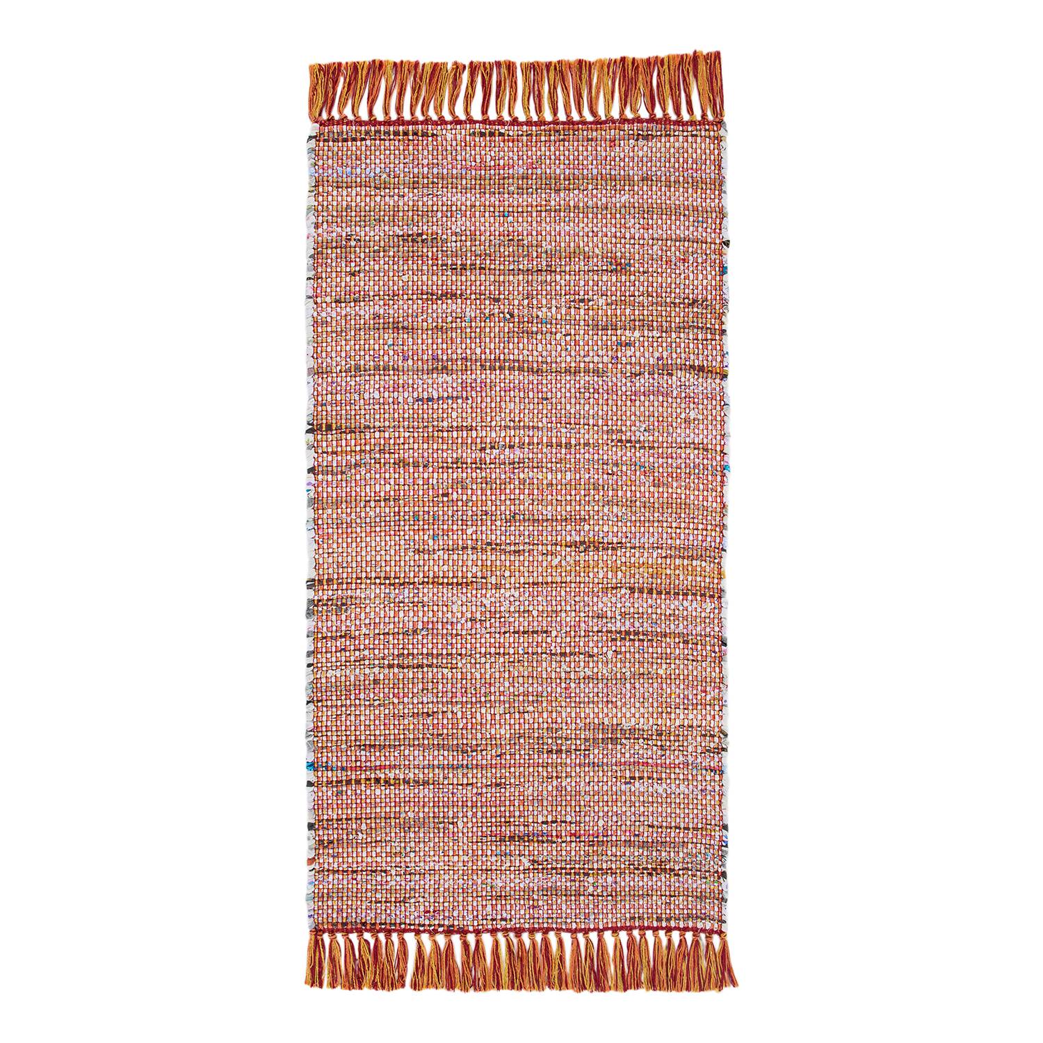 Frida Wollteppich Baumwolle Mehrfarbig 60x120 cm