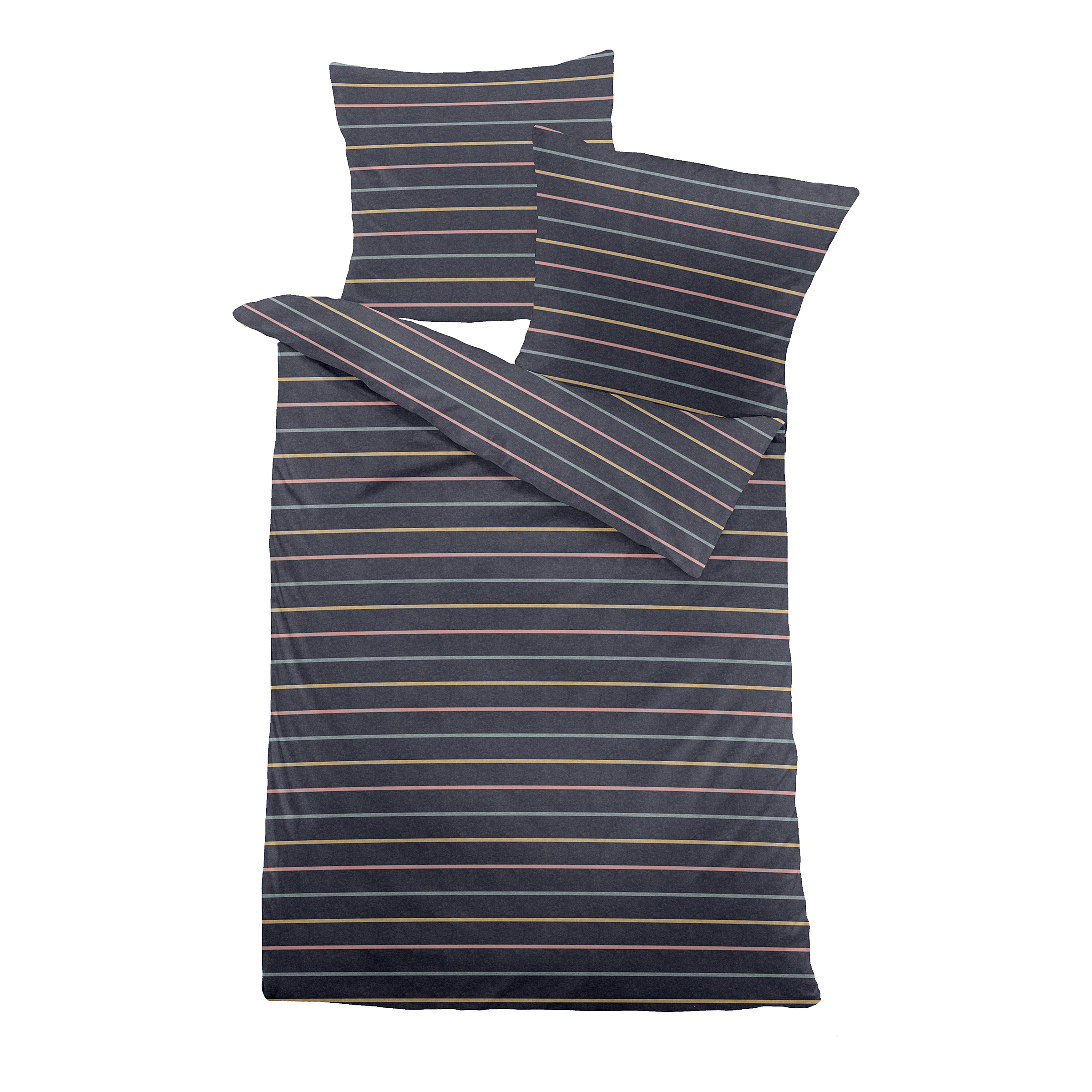 Temet Flannel Bedding Indigo Blue 155 x 220 cm