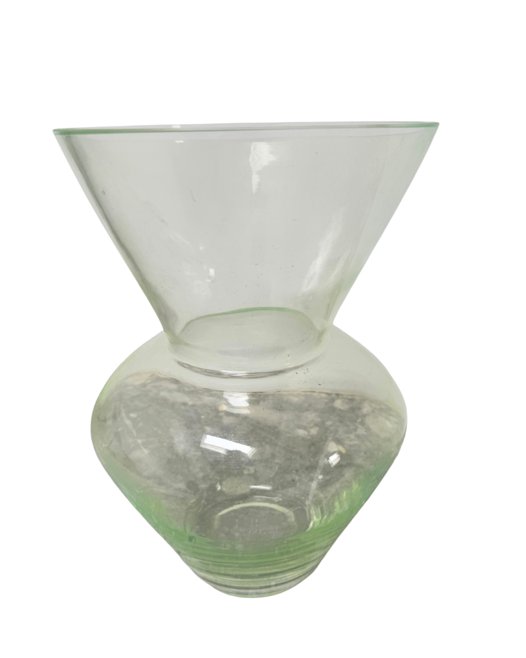 Fat Neck Vase Glas Transparent