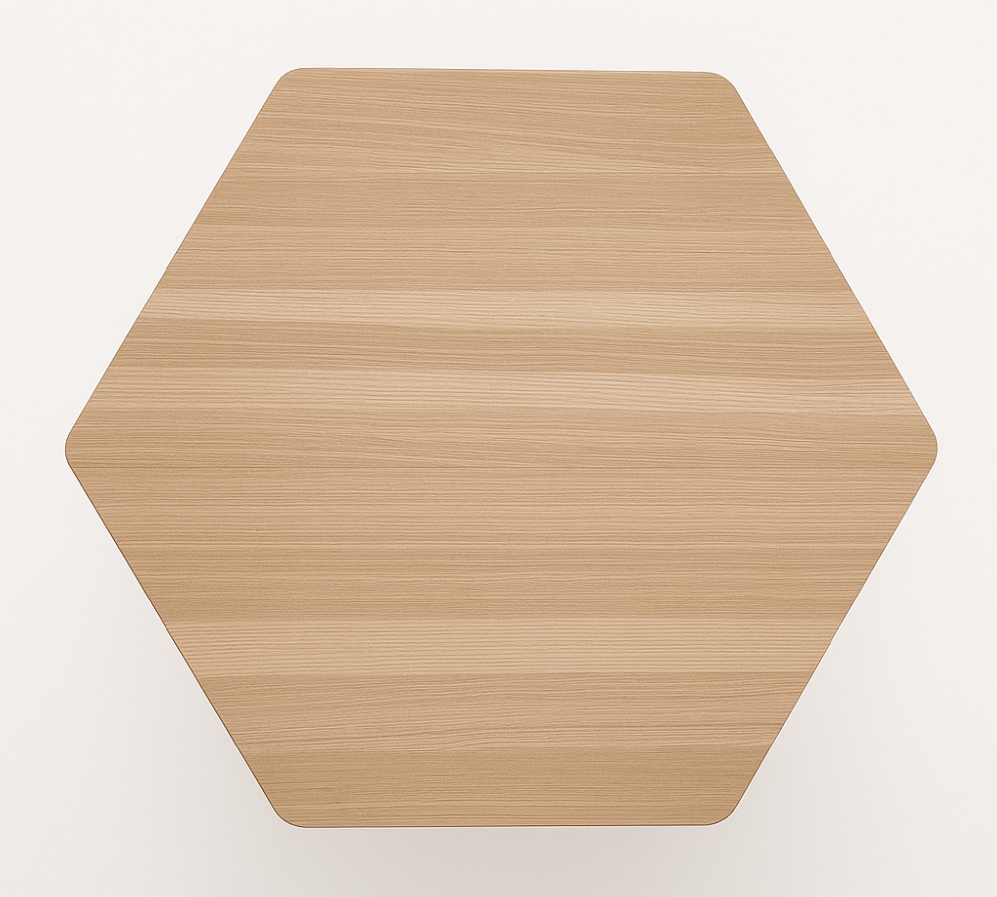 Hexagonaler Couchtisch hochwertiges Holz 75cmx75cmx36cm