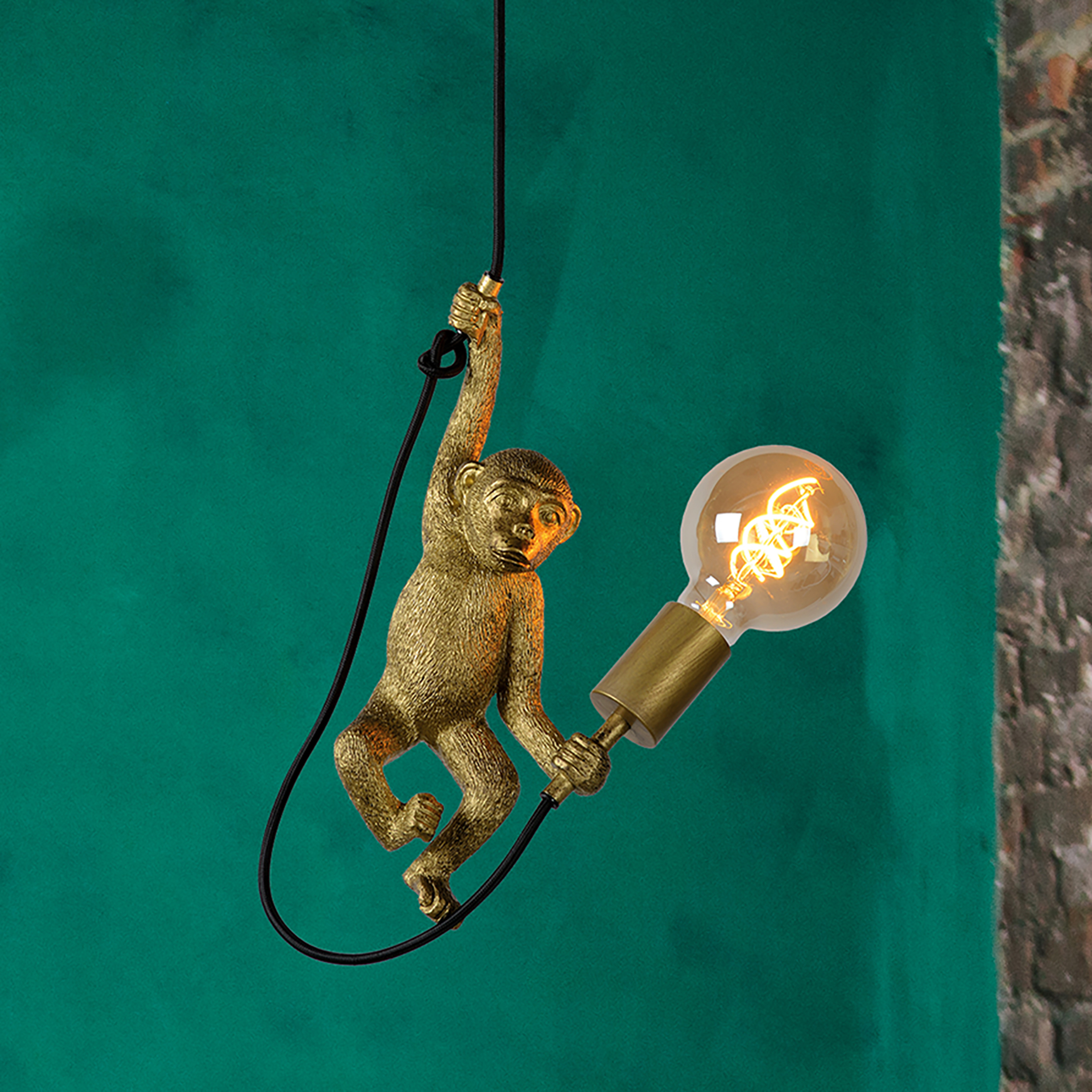 Chimp Pendelleuchte Schwarz