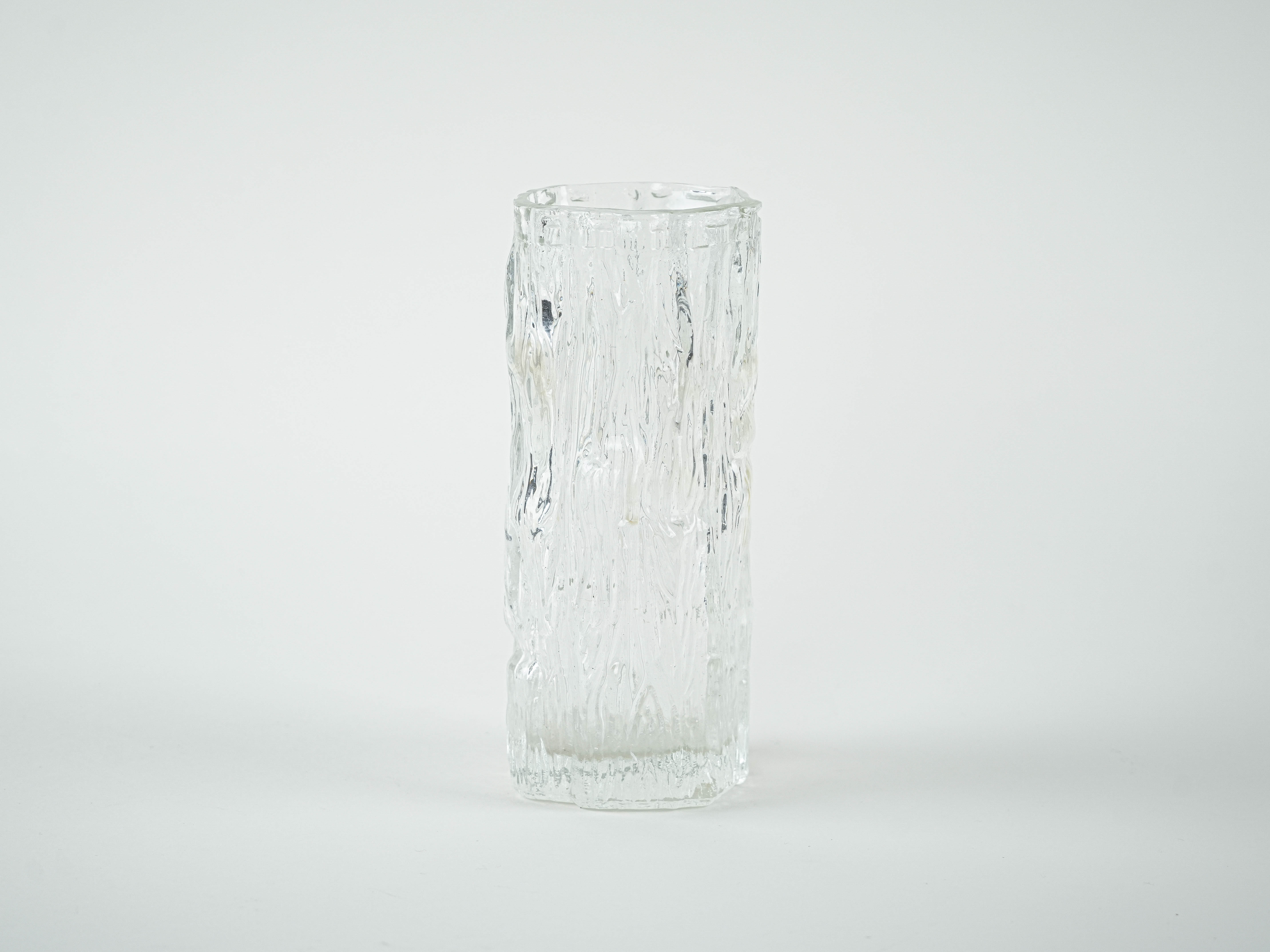 Vaso in vetro Avena anni '60