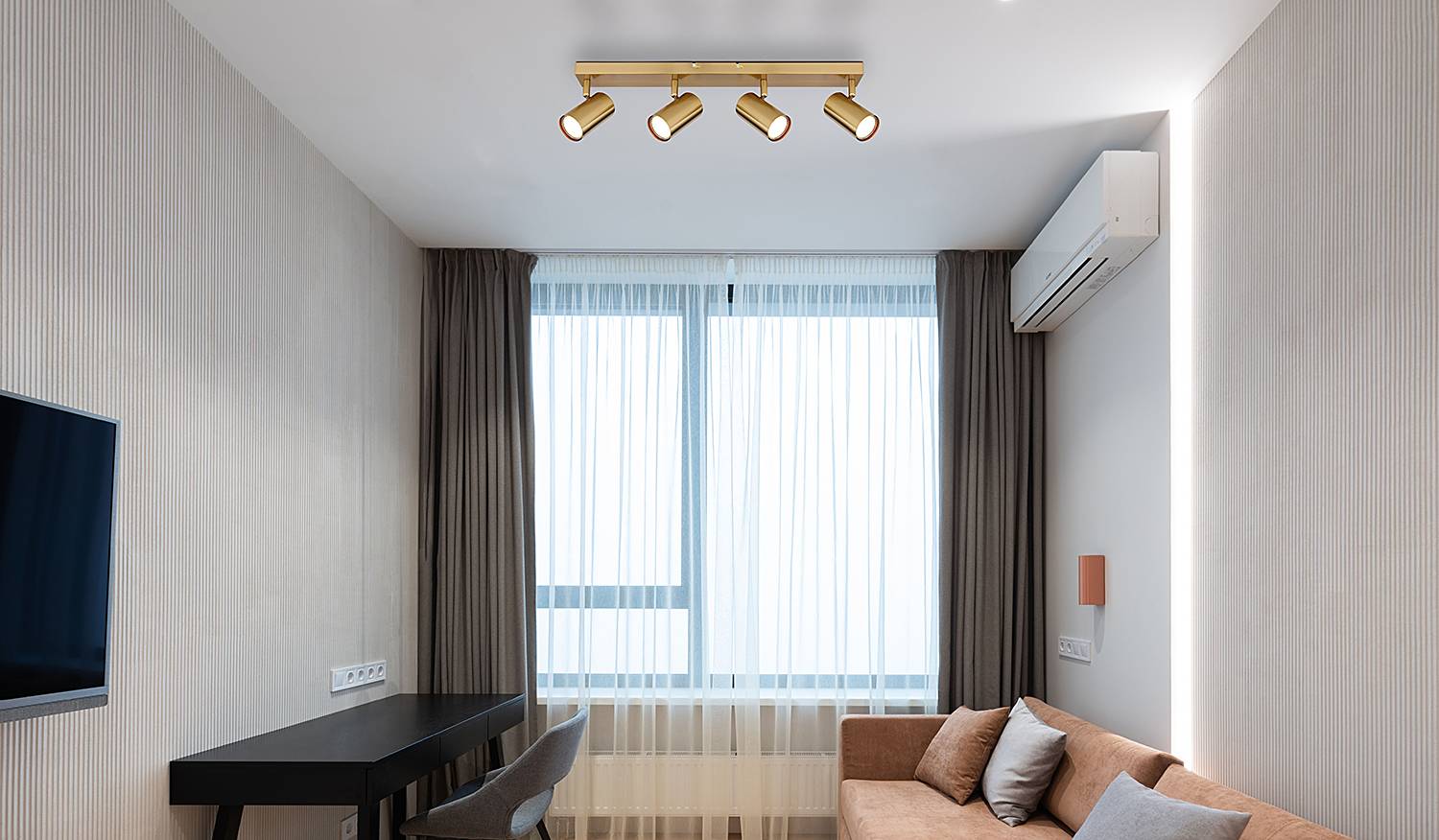 Robby Deckenleuchte Eisen Gold