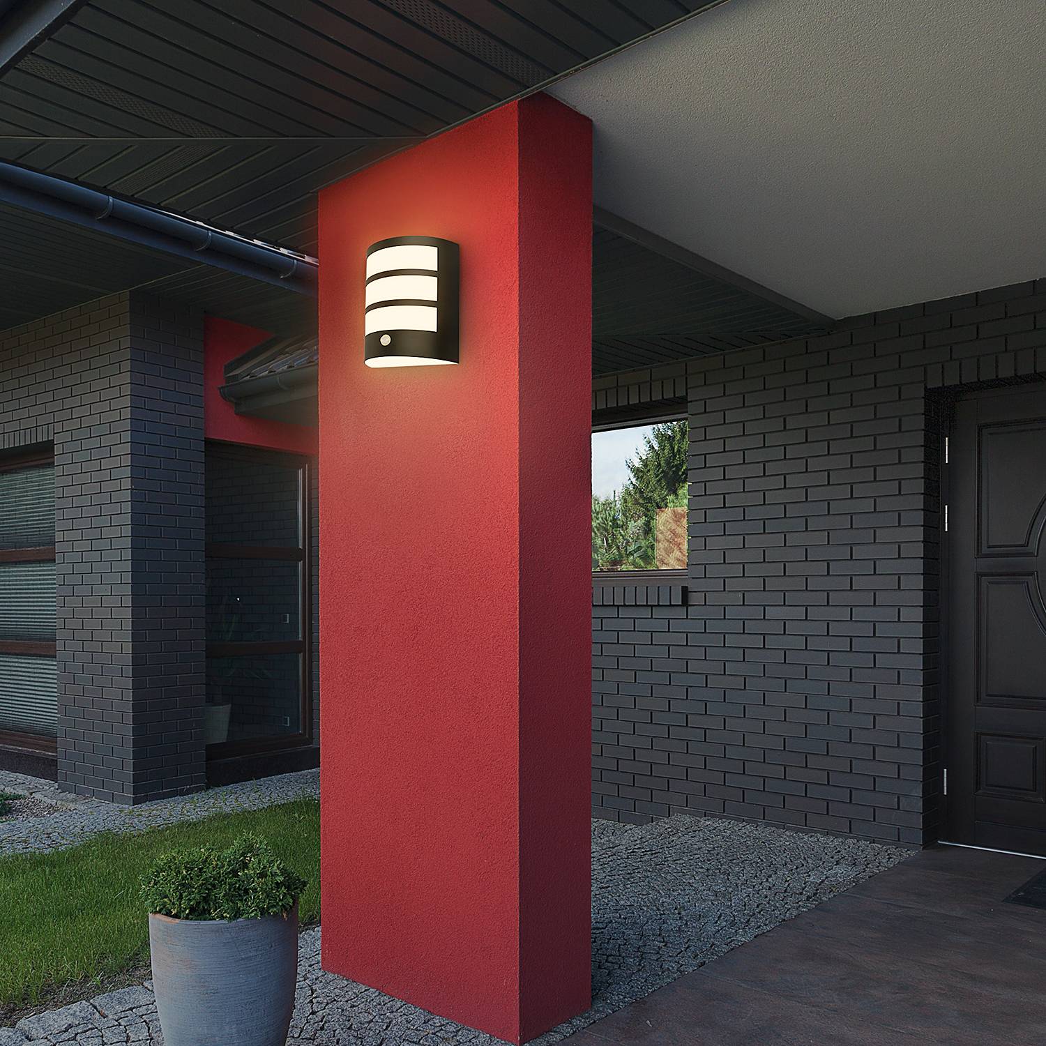 LED-Wandleuchte Skot Schwarz