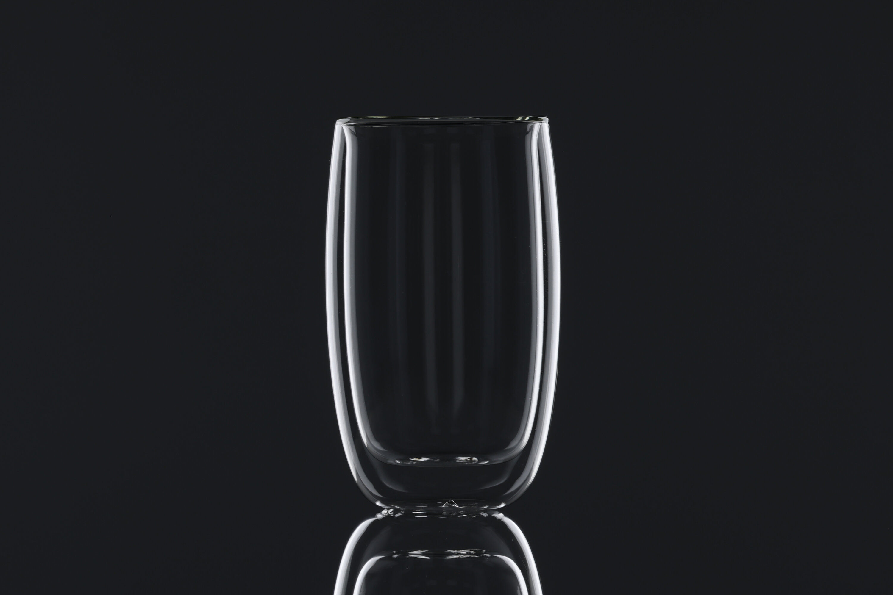 2x Ria Kaffeetasse-Set Glas Transparent 8x14Hcm, 350ml