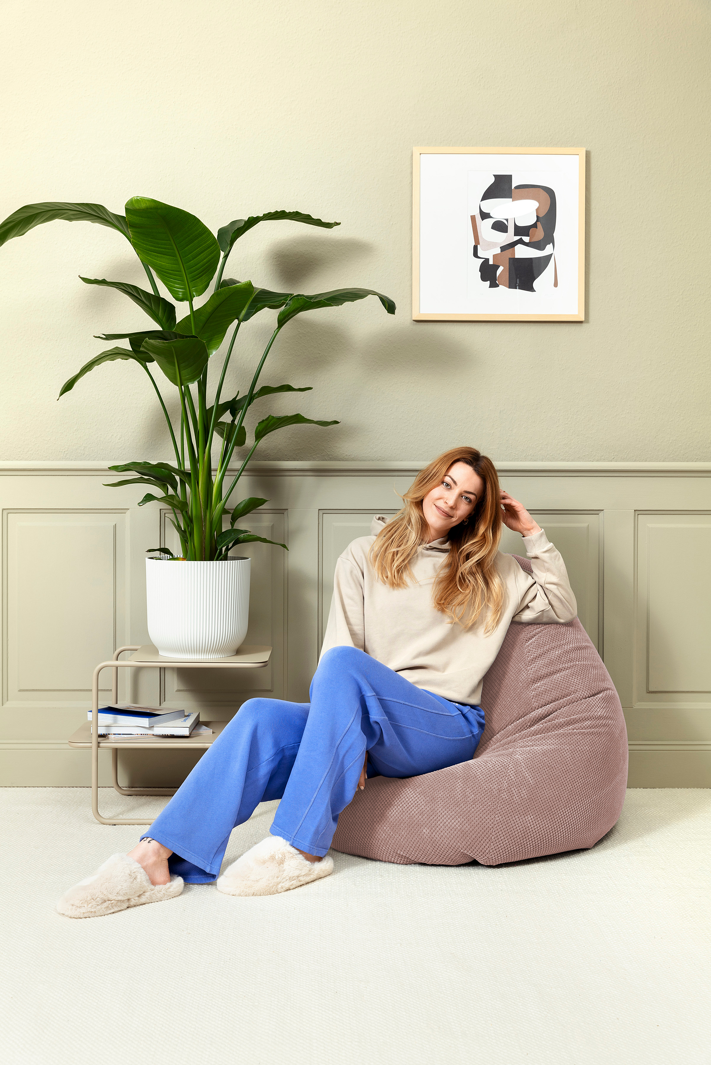 COMODO Sitzsack Altrosa