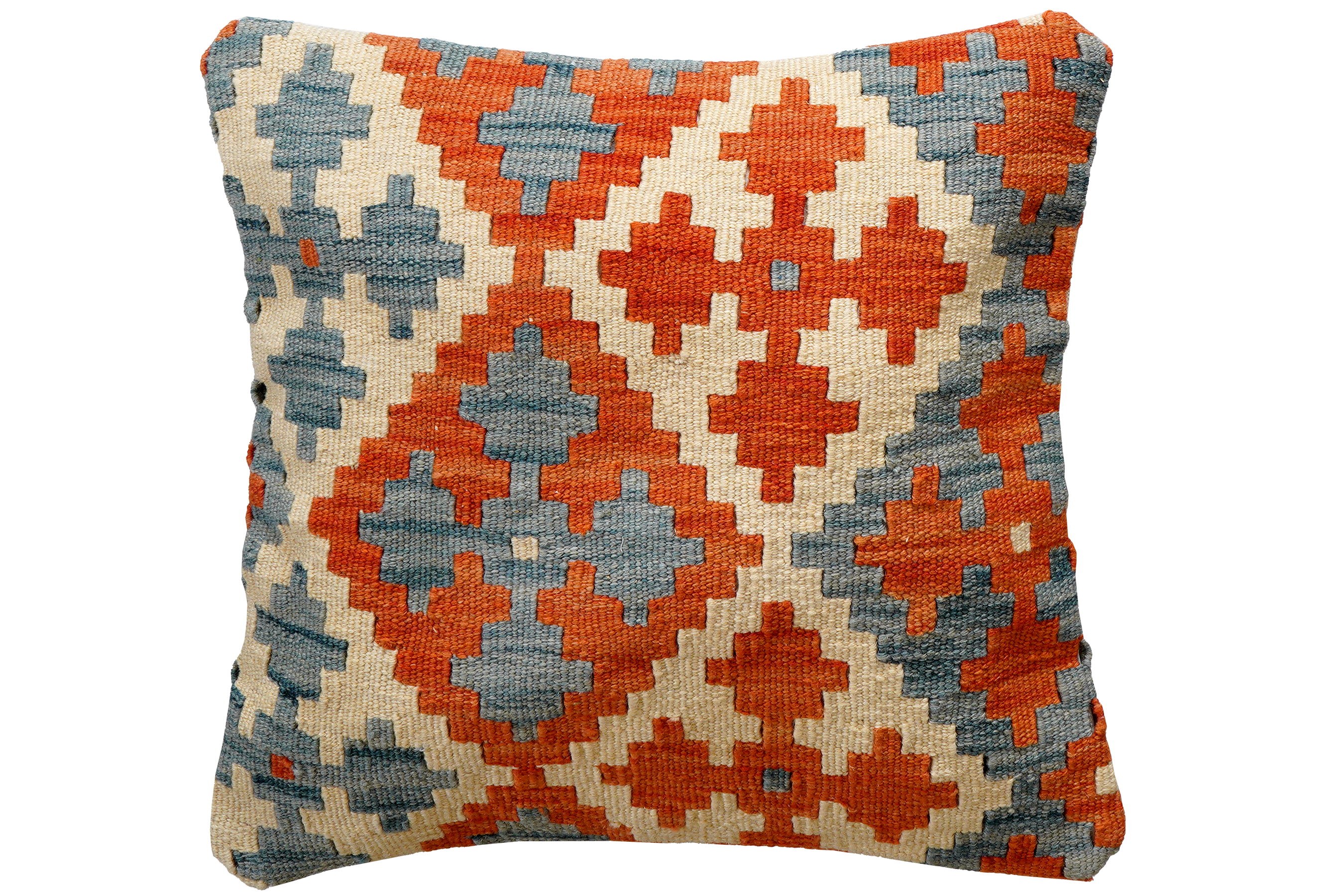 Kilim Kissenbezug Wolle Mehrfarbig
