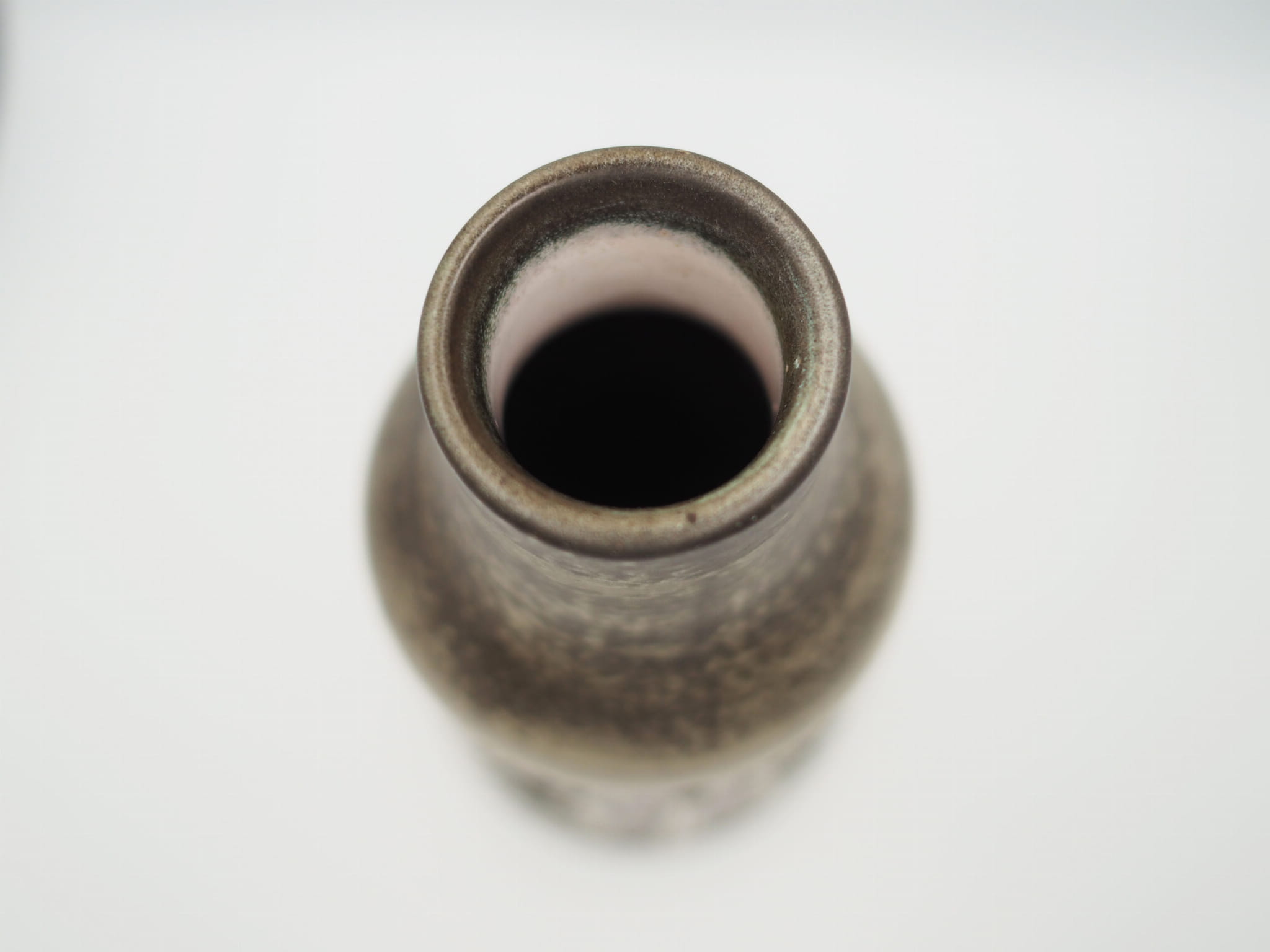 Vase Keramik Grün 1960er Jahre