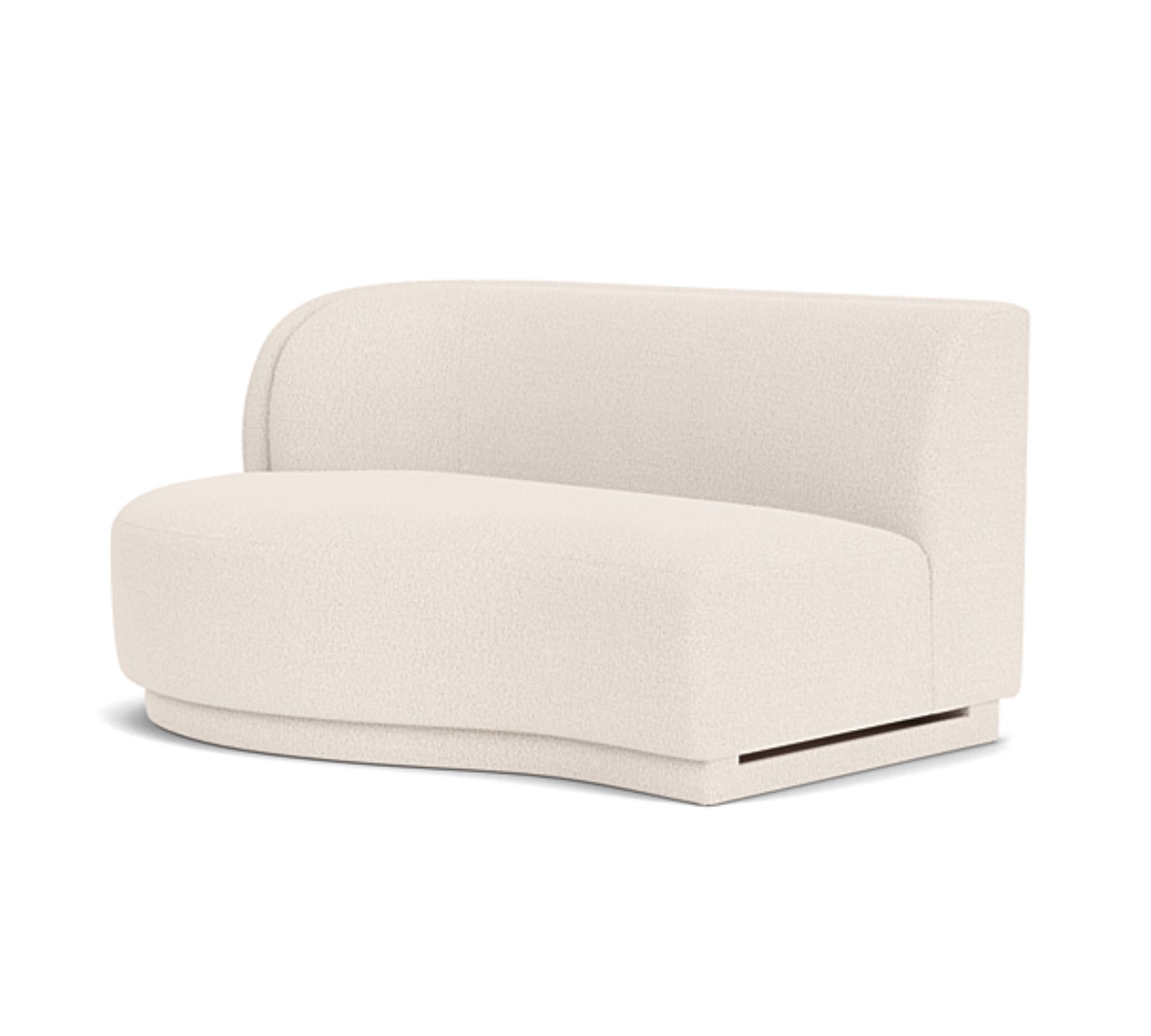 Nora 2-Sitzer Chaise Modul Links Maya Cream