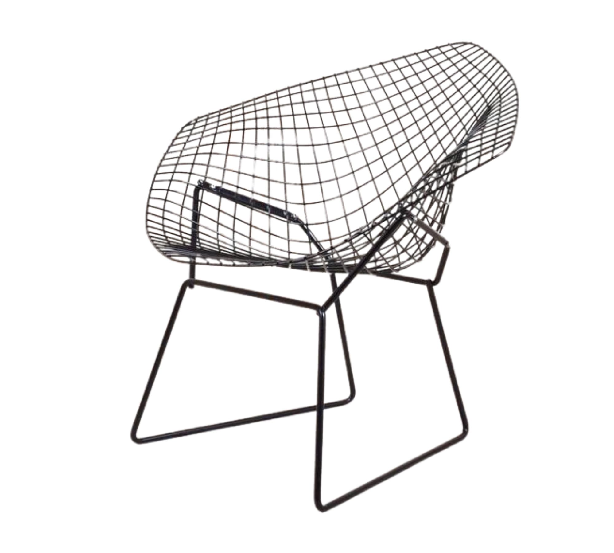 Bertoia Diamond Chair Schwarz 