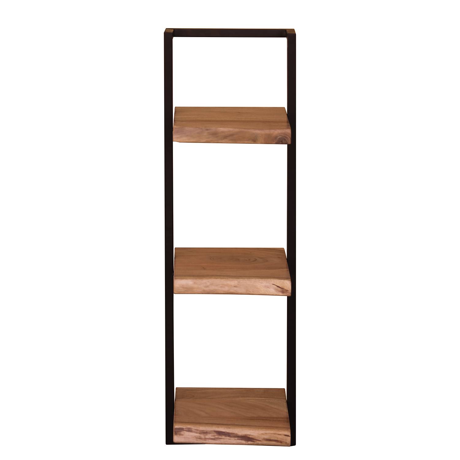 Scaffale a parete Kaawo II Metallo Acacia Nero