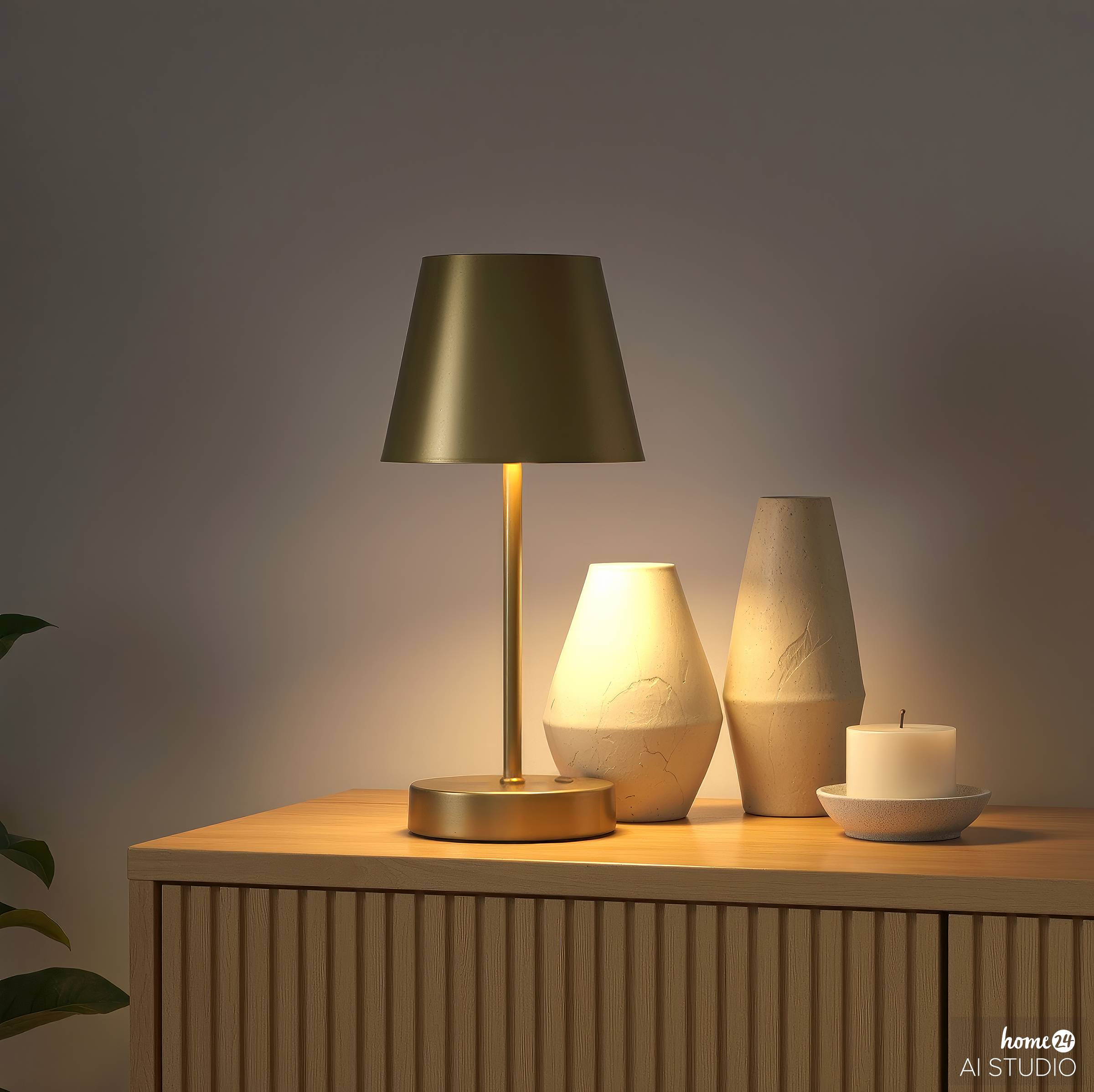 Dros Cordless Table Lamp Dimmable Gold