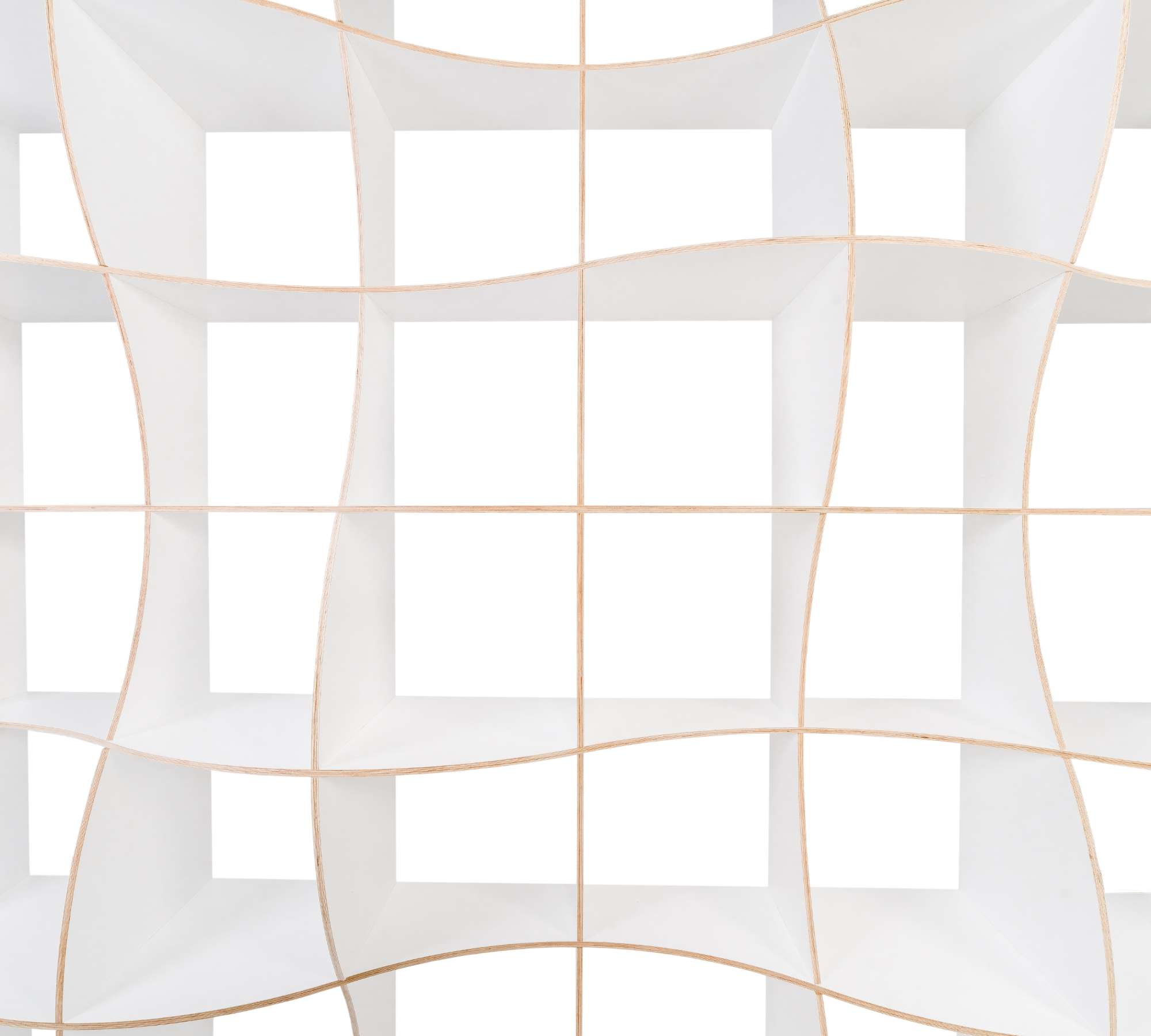 DUNE Bookshelf L Wood White