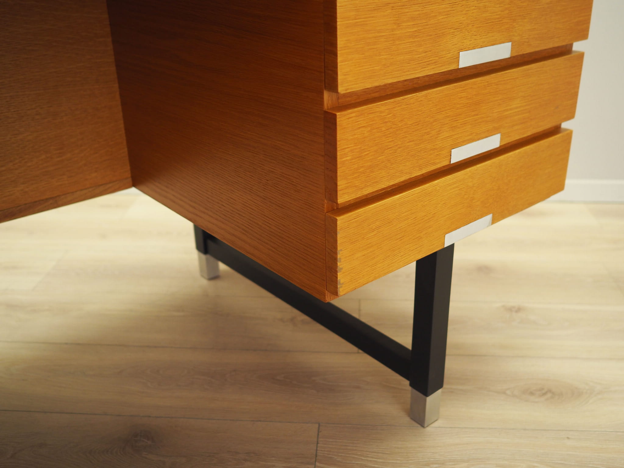 Vintage desk ash wood 1970s