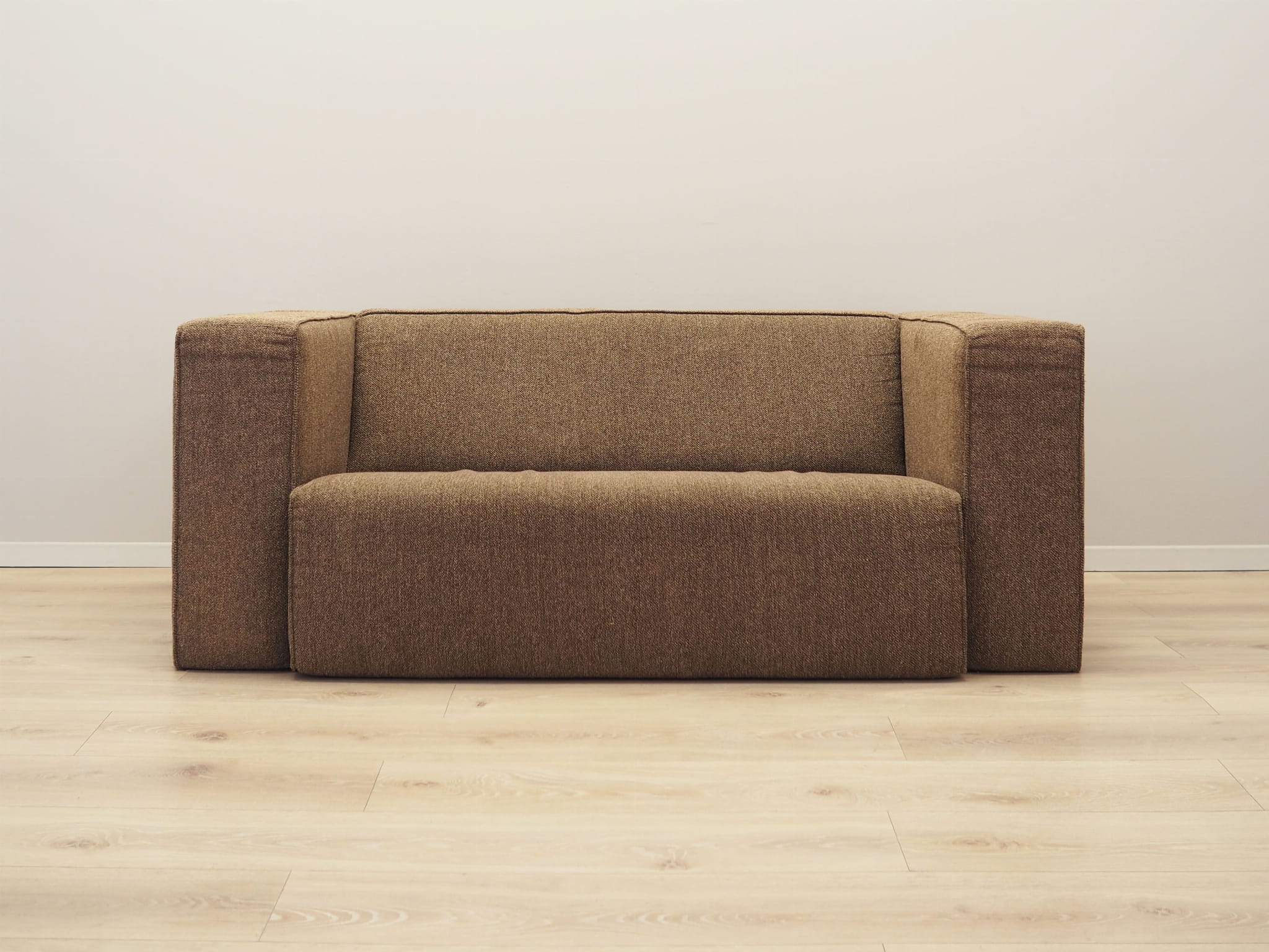 Vintage Sofa Textil Braun 1980er Jahre