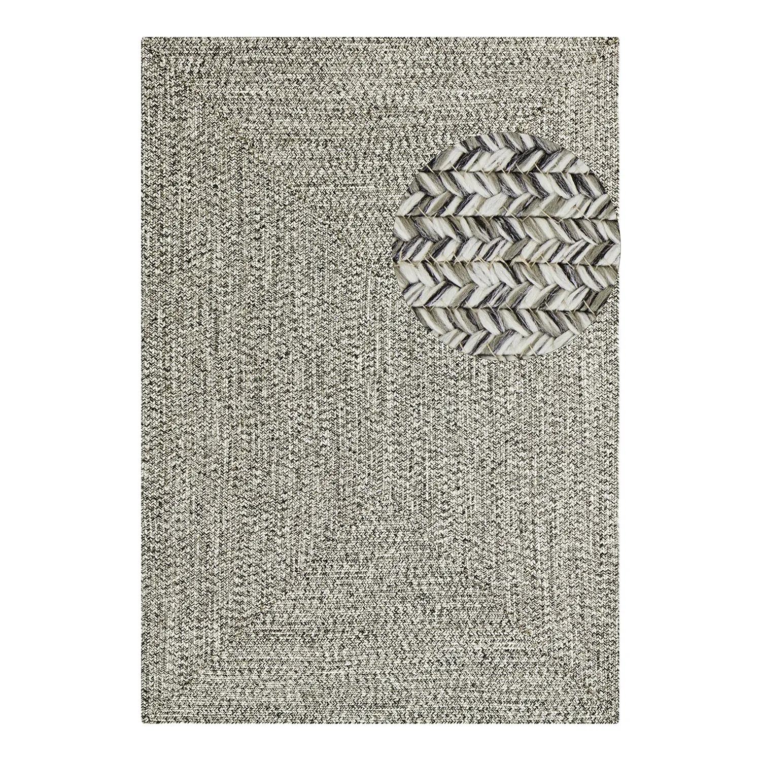 Trenzado Typ C In- & Outdoorteppich Grau