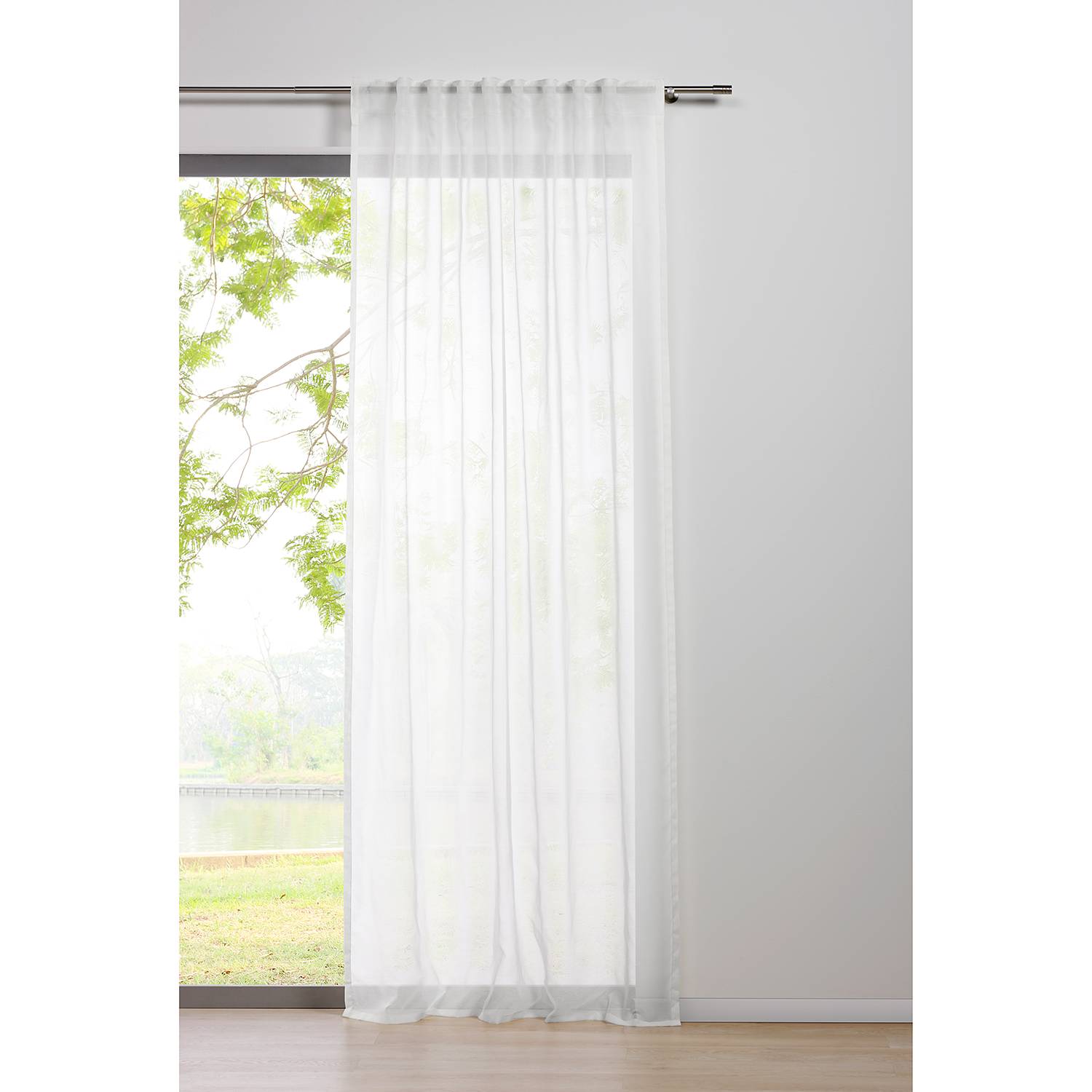 Schlaufenschal Pure Polyester Weiß 135 x 245 cm
