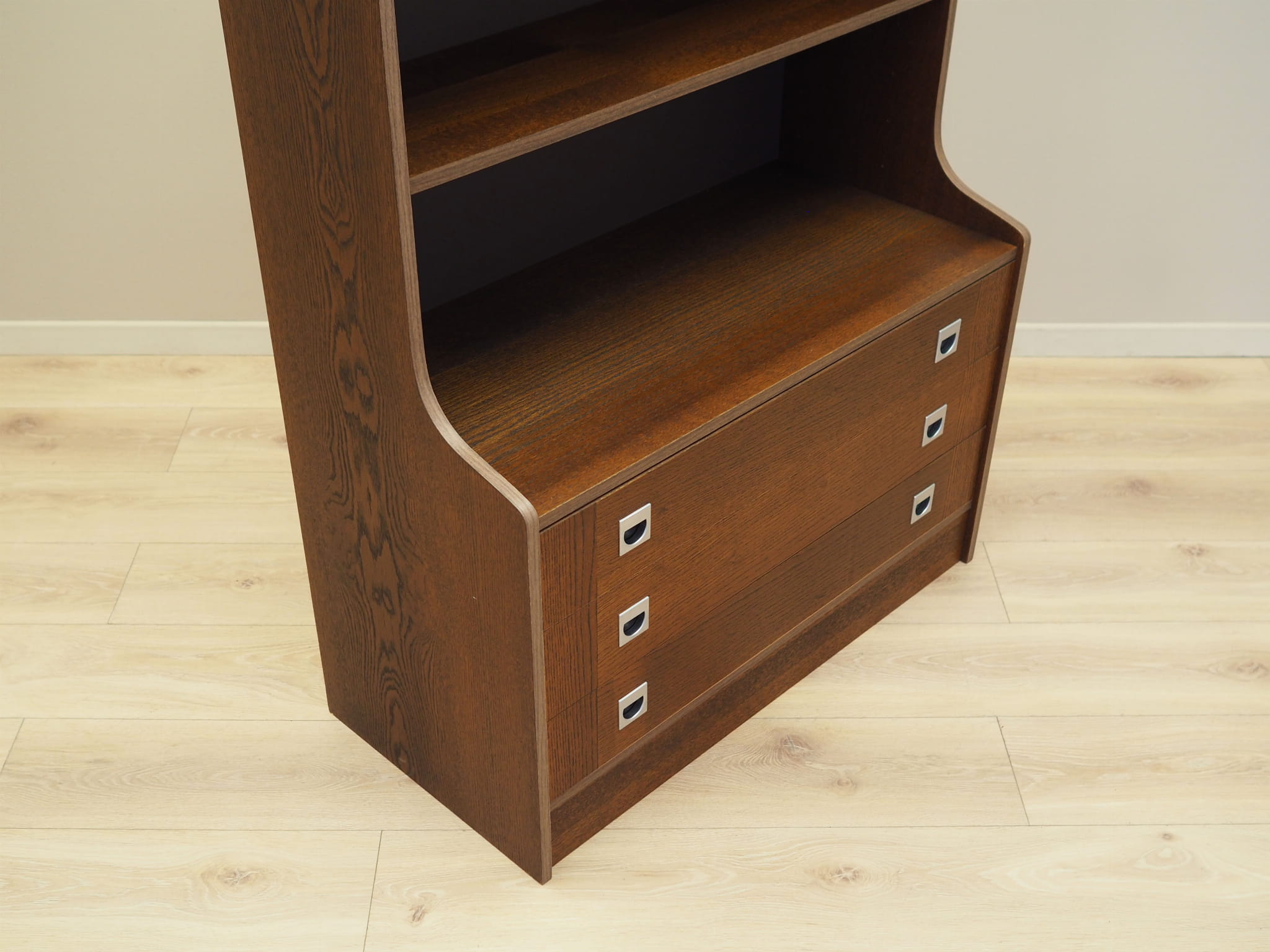 Bookshelf Wood Brown 1970s
