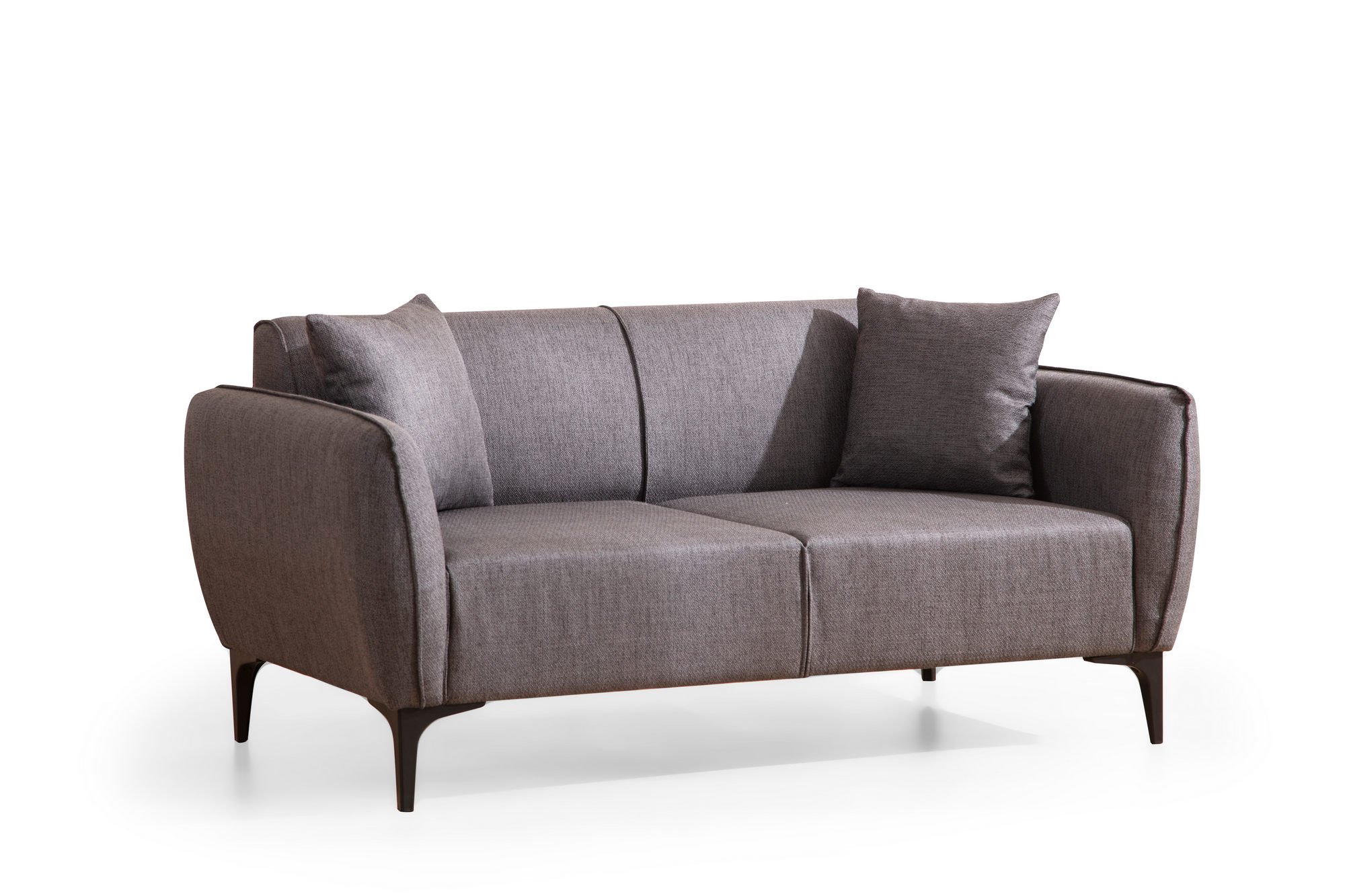 Belissimo 2-Sitzer Sofa Dunkelgrau