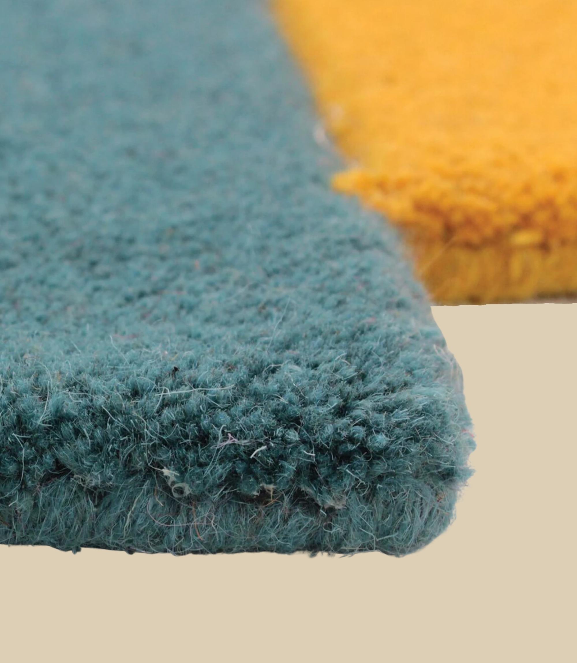 Teppich Wolle Mehrfarbig