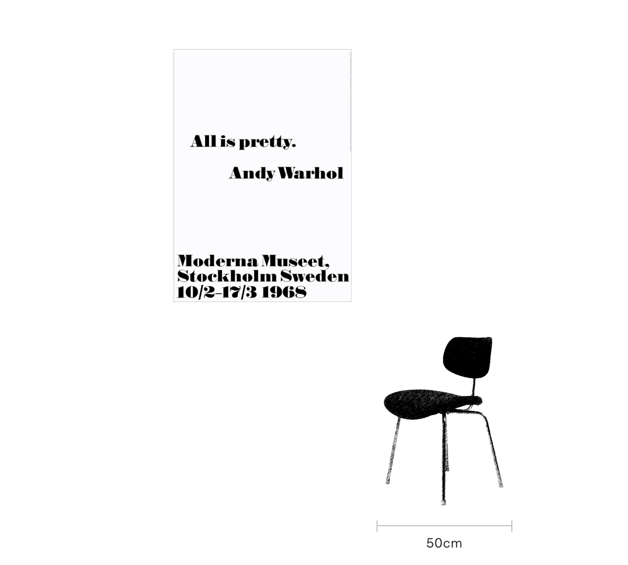 All is pretty - Andy Warhol 70 x 100 cm