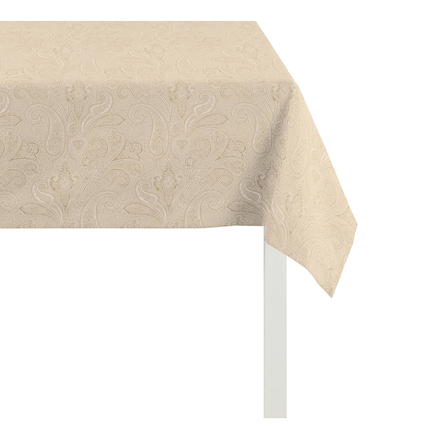 Tischdecke Aarhus Webstoff Warmes Beige 150 x 250 cm