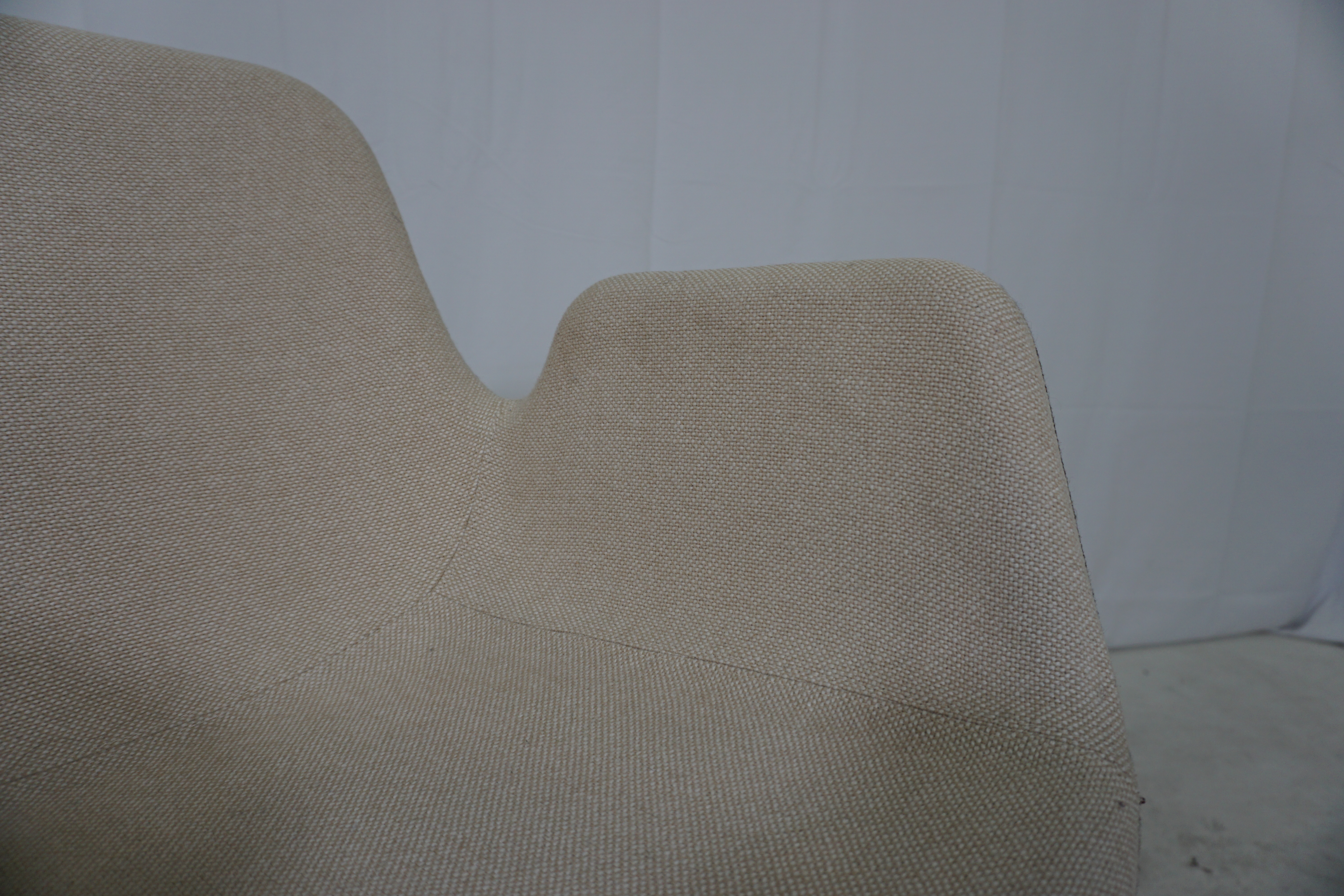 Pass Sessel Textil Edelstahl Beige Braun