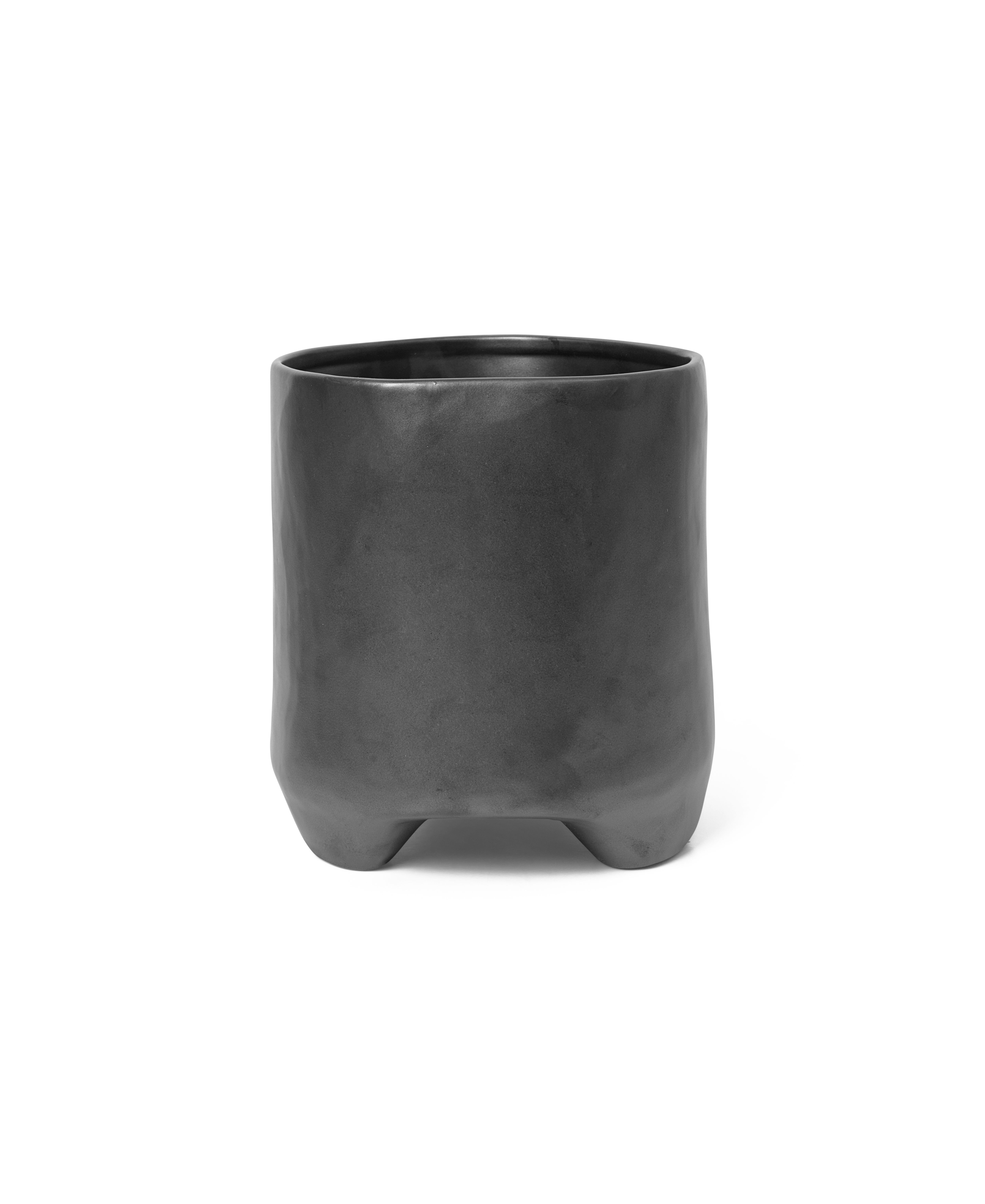 Esca Blumentopf Medium Schwarz