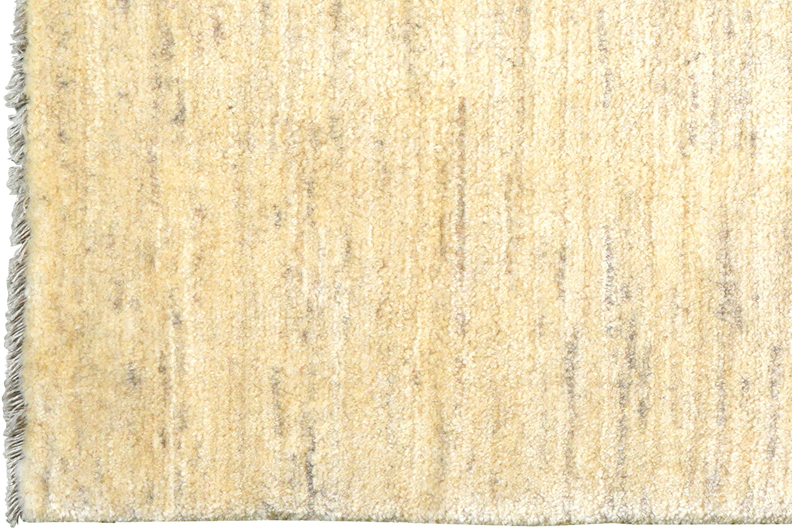 Gabbeh Teppich Wolle Beige