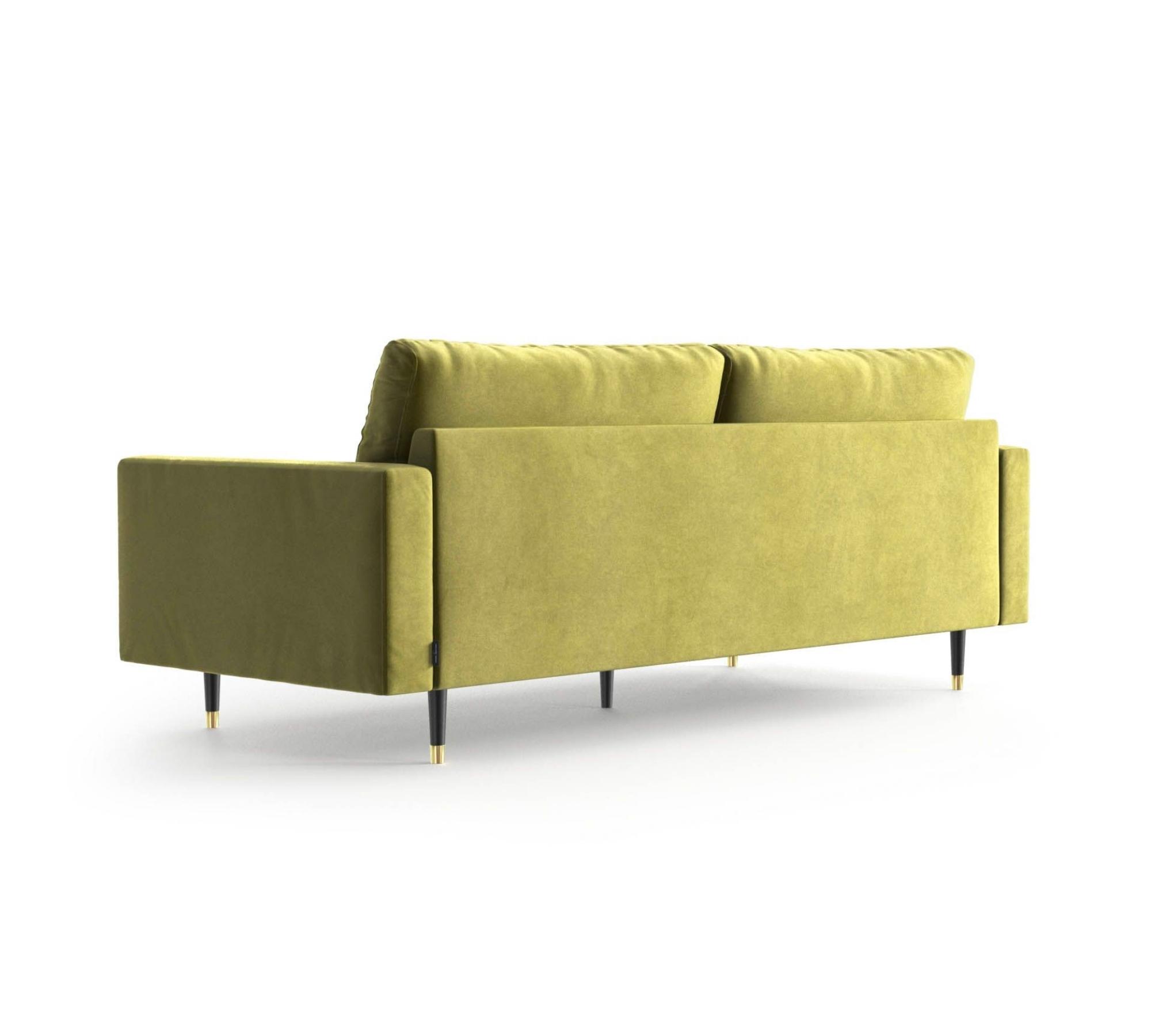 3-Sitzer-Sofa Aldo Samt Grün