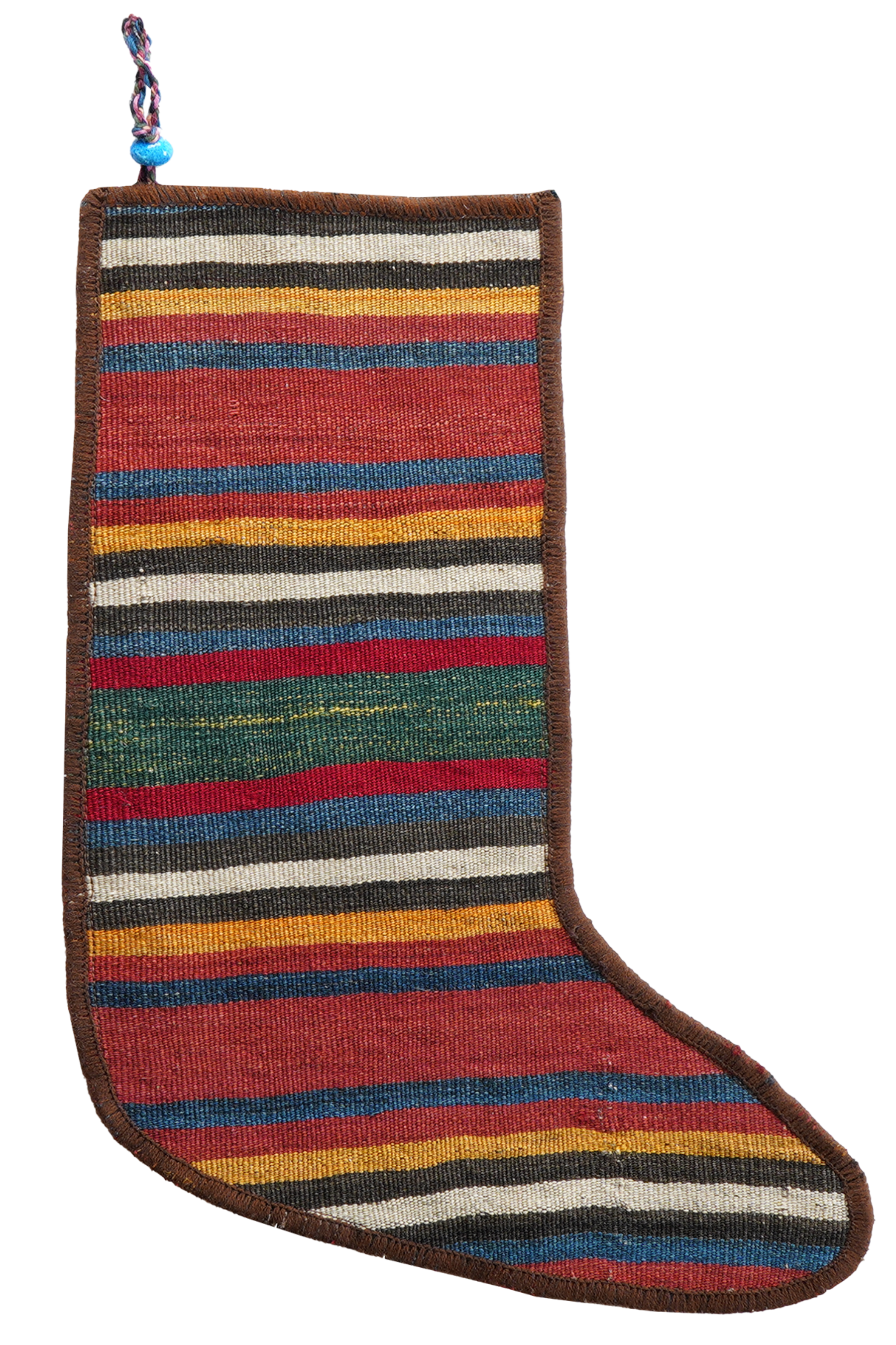 Christmas stocking wool multicolored 41x56cm