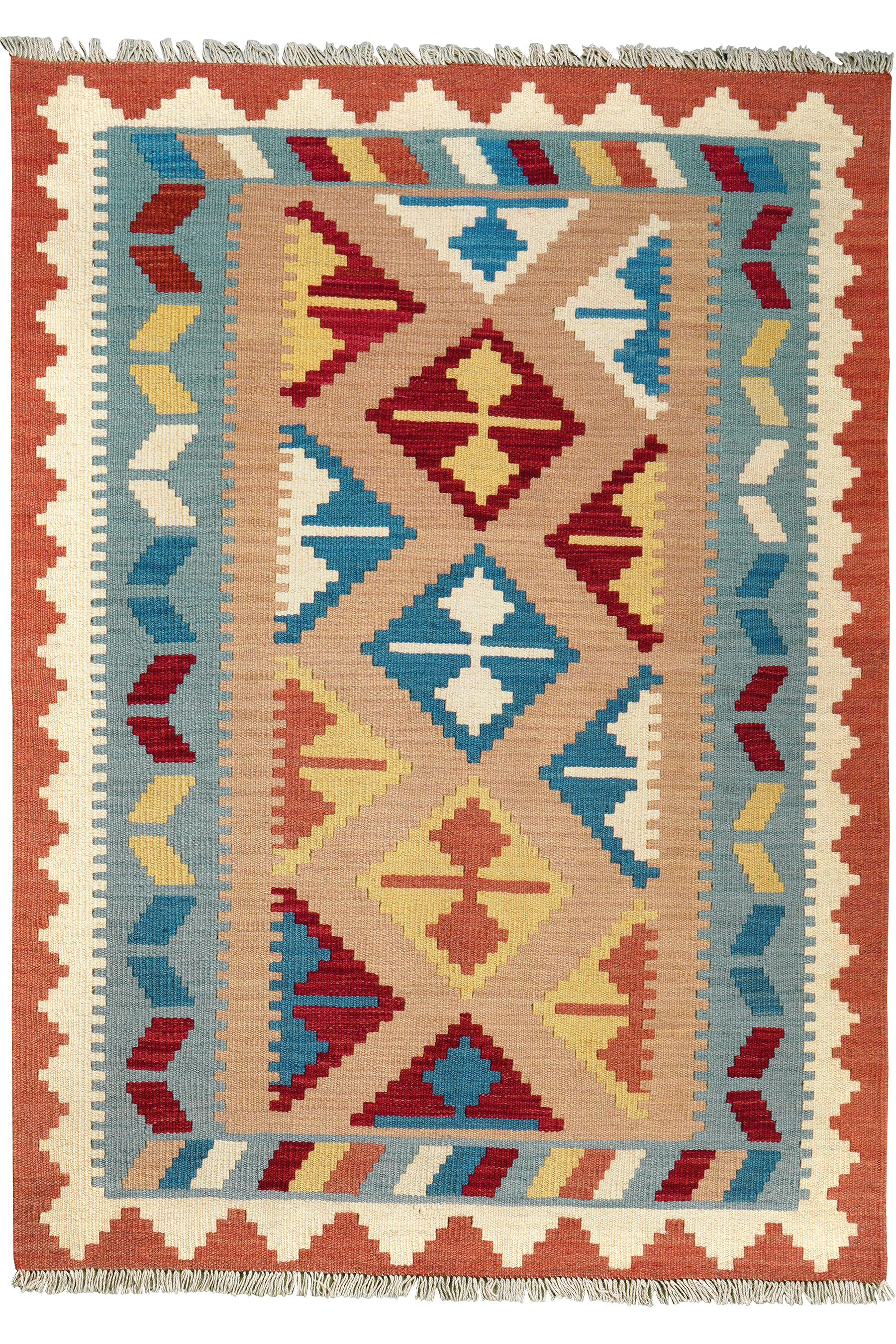 Kilim Gashgai Teppich Mehrfarbig