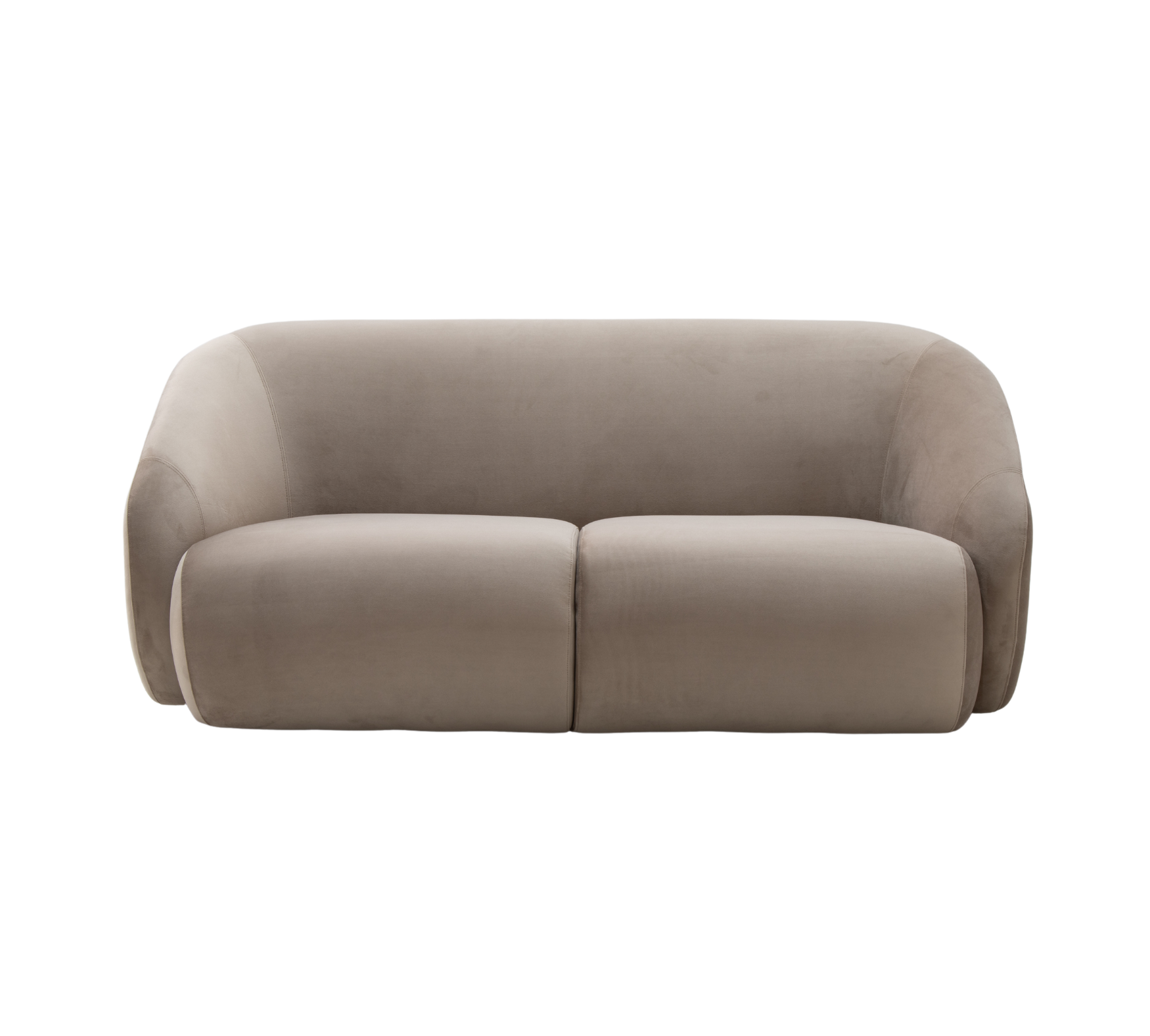 Blanca Sofa 2-Sitzer Samt Warm Beige