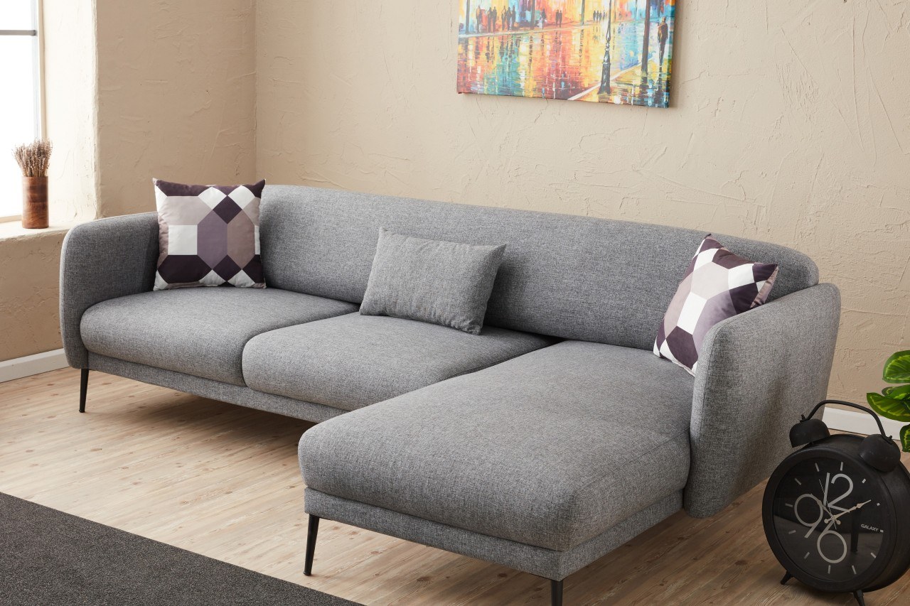 Venus Sofa Récamiere Rechts Grau