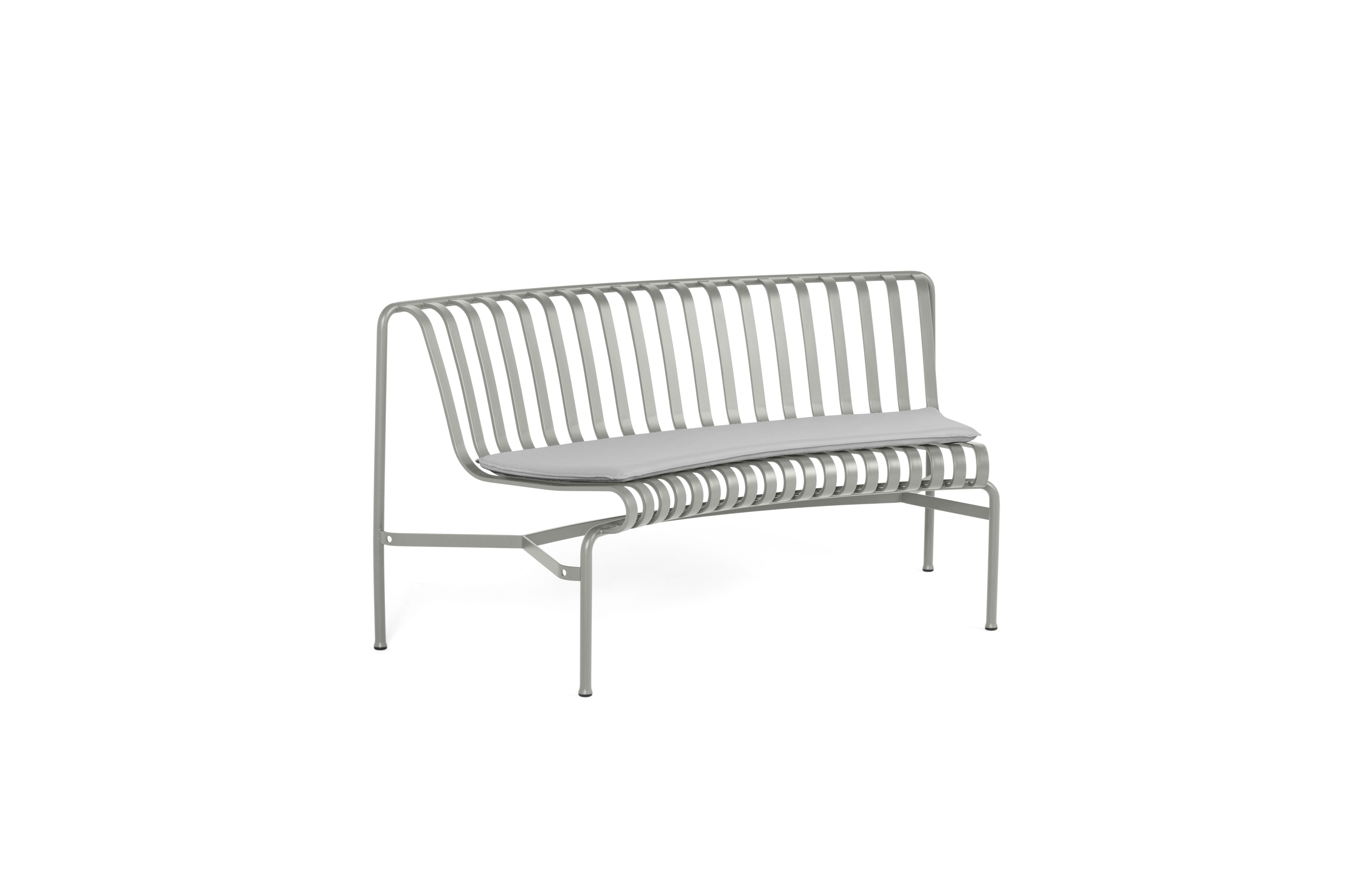 Palissade Park Dining Bench IN Auflage Grau