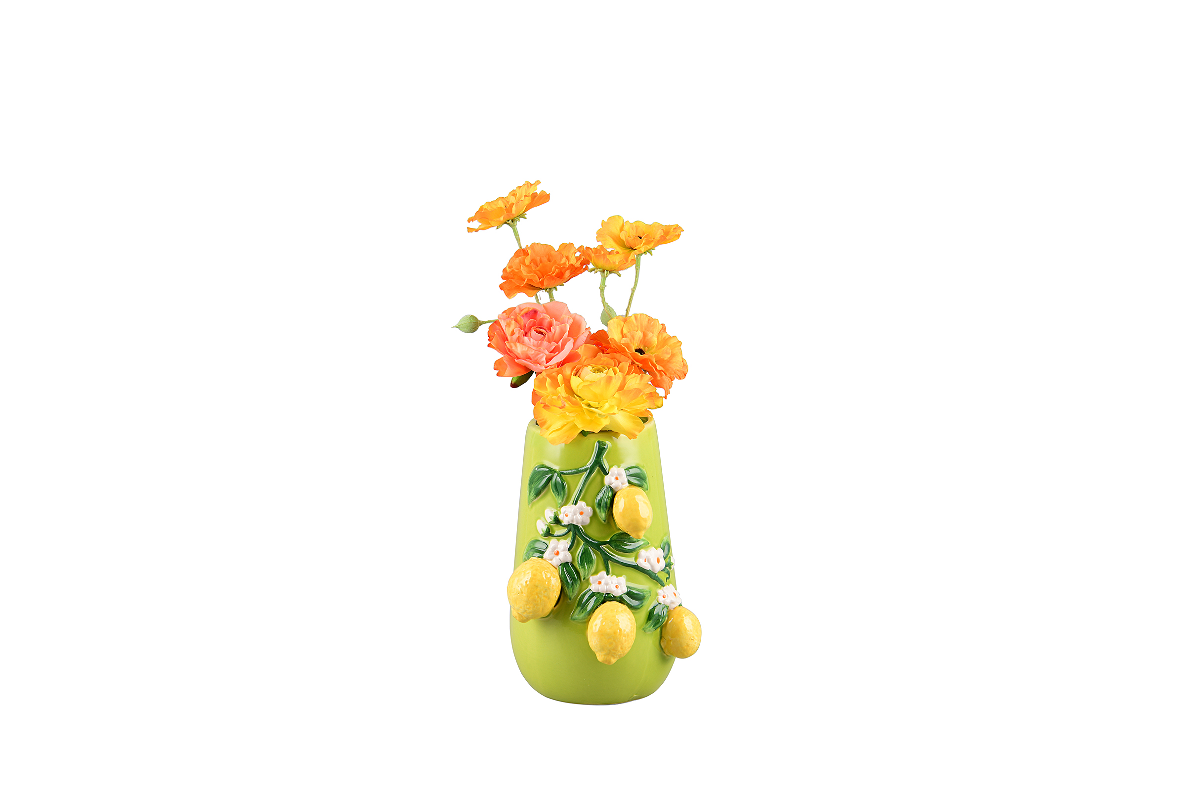 Vase Citri Keramik Mehrfarbig