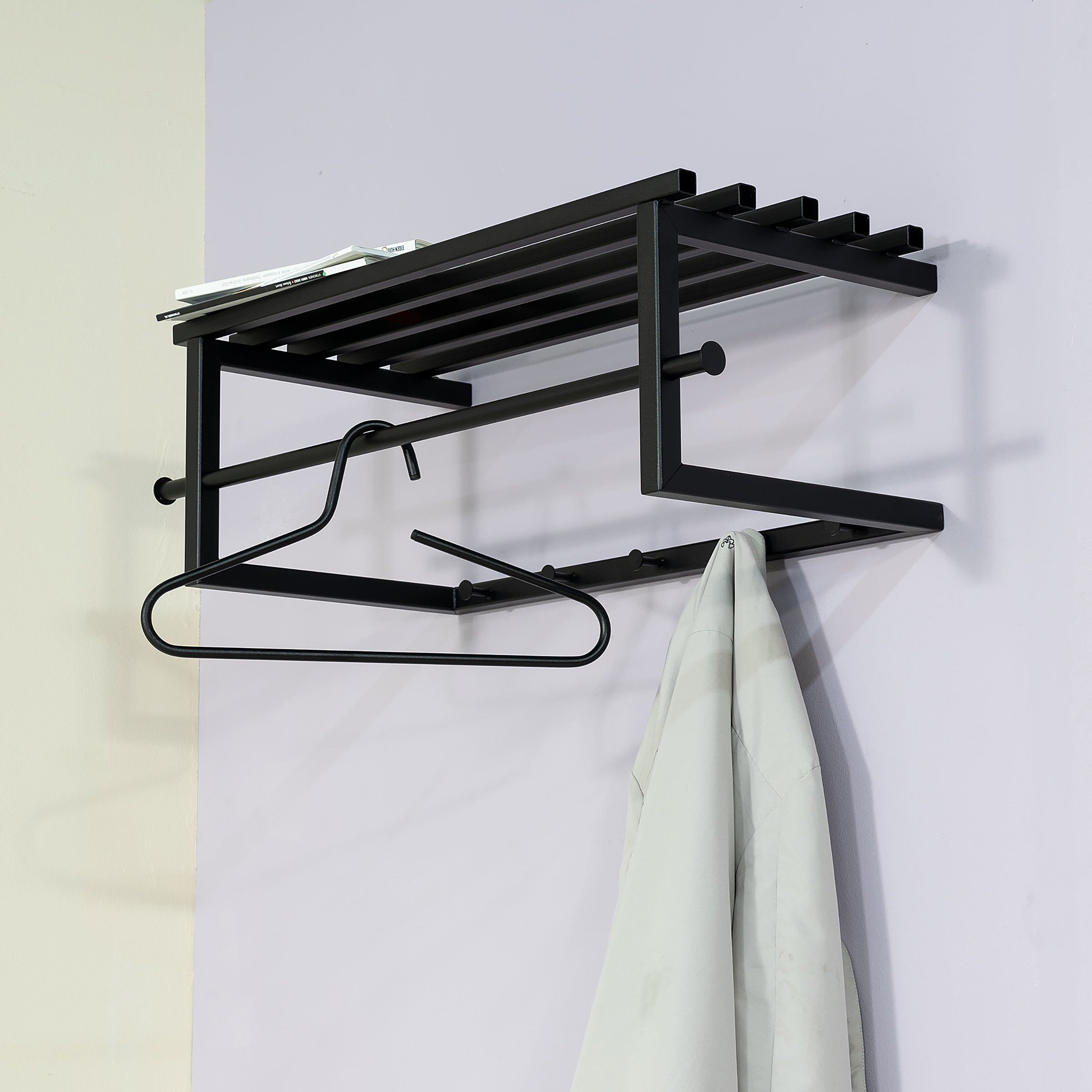 Norton Wall Coat Rack Black