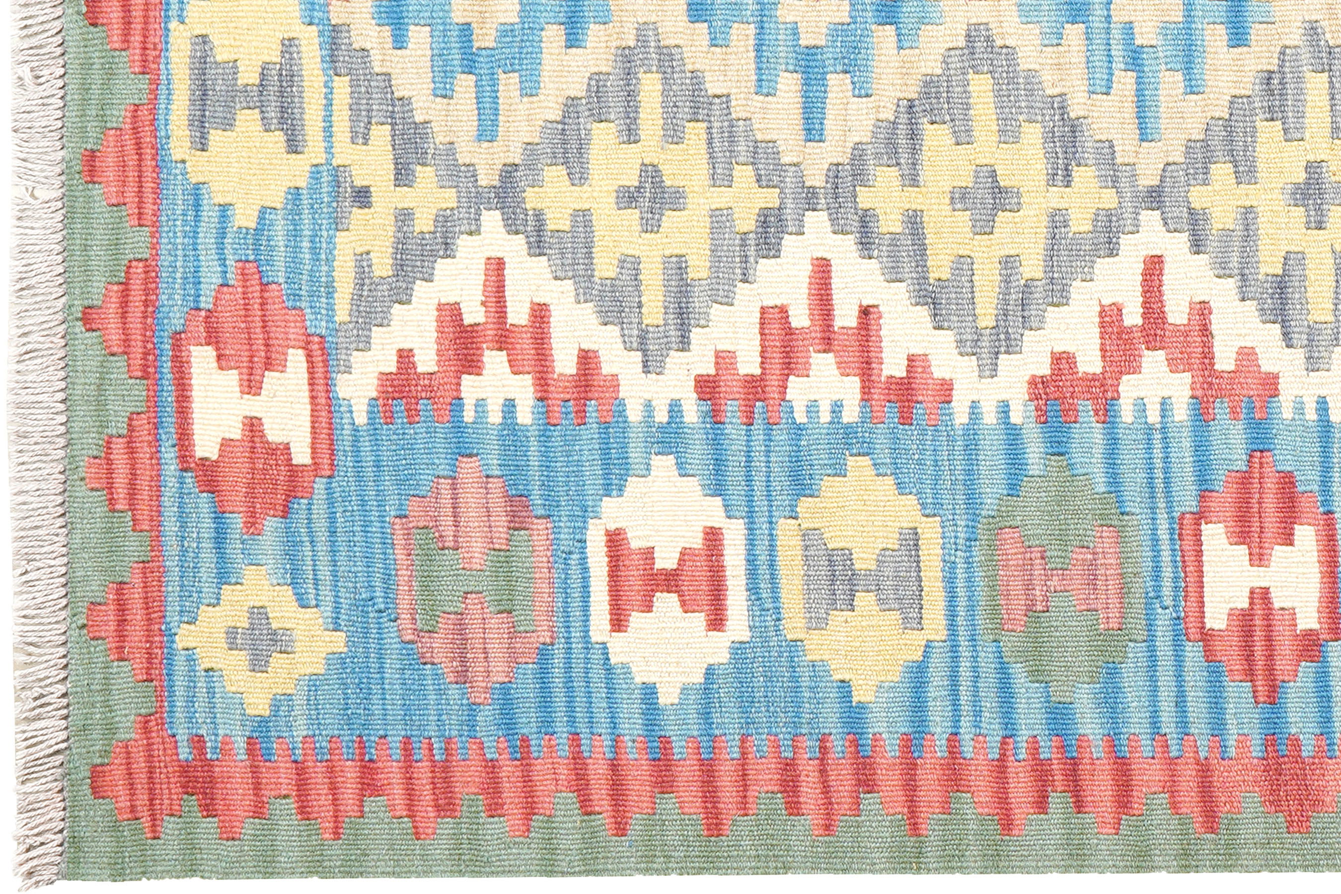 Kelim Gashgai Carpet Wool Multicolored