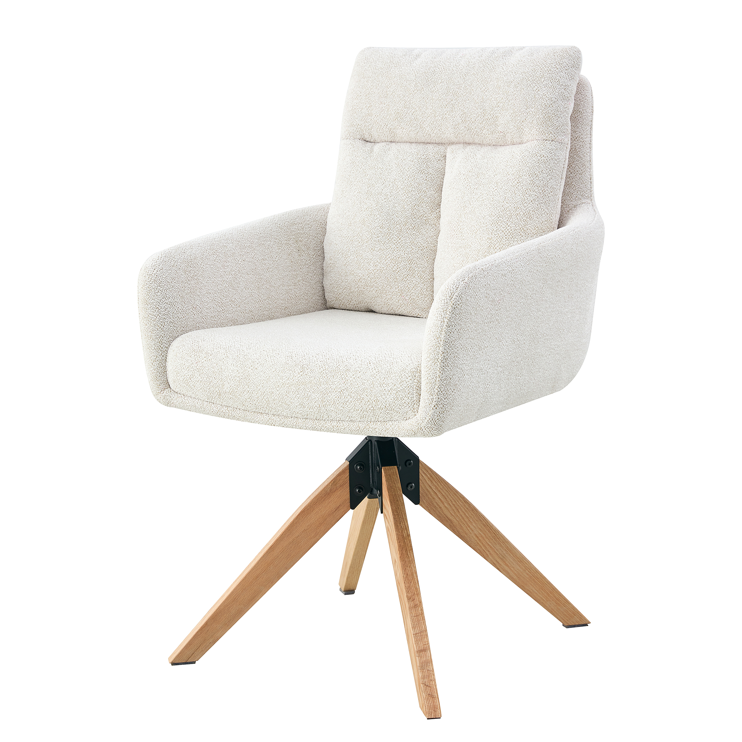 LOVIK Armchair Set of 2 Cream White