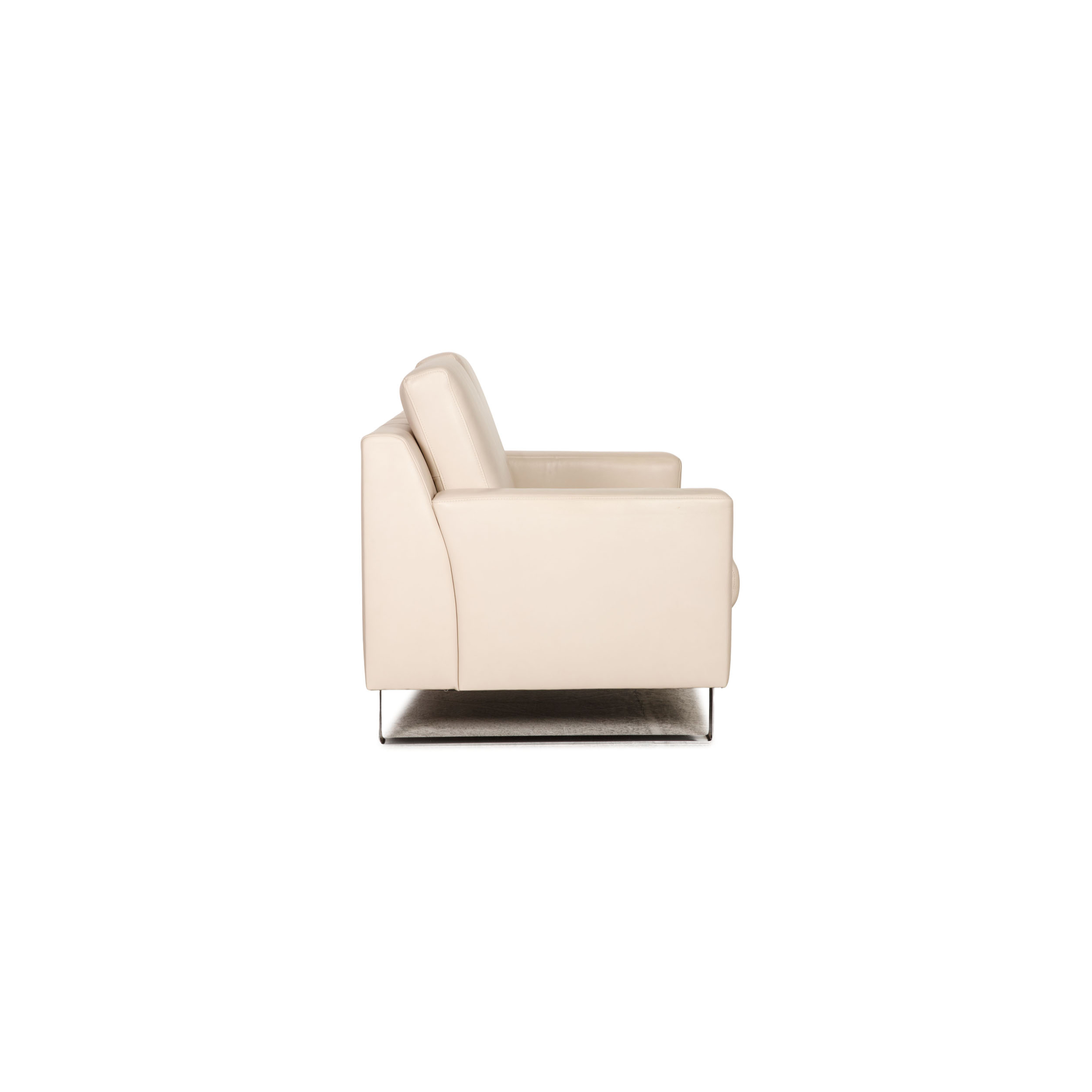 Flex Plus Sofa 2-Sitzer Leder Creme