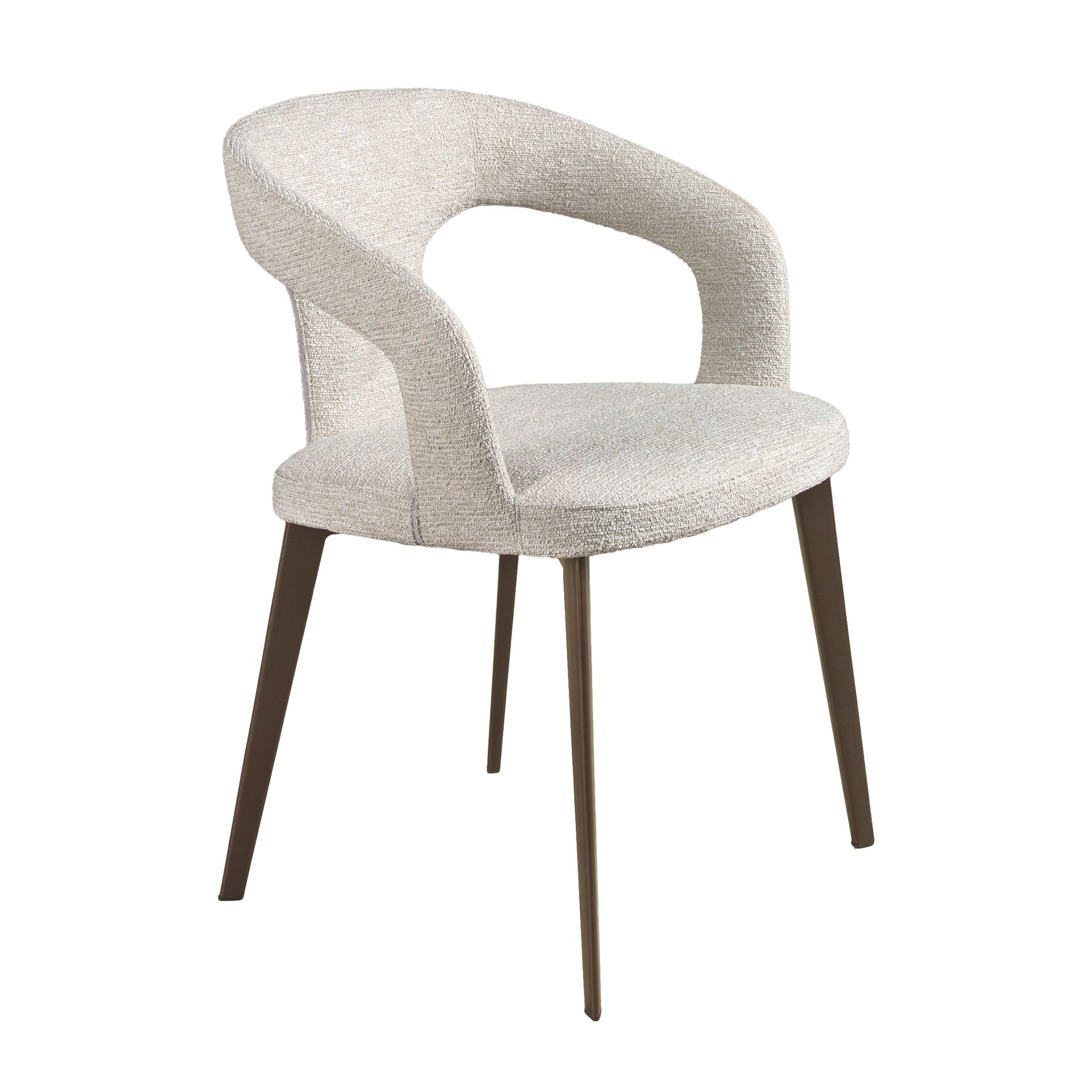 Dining chair textile white