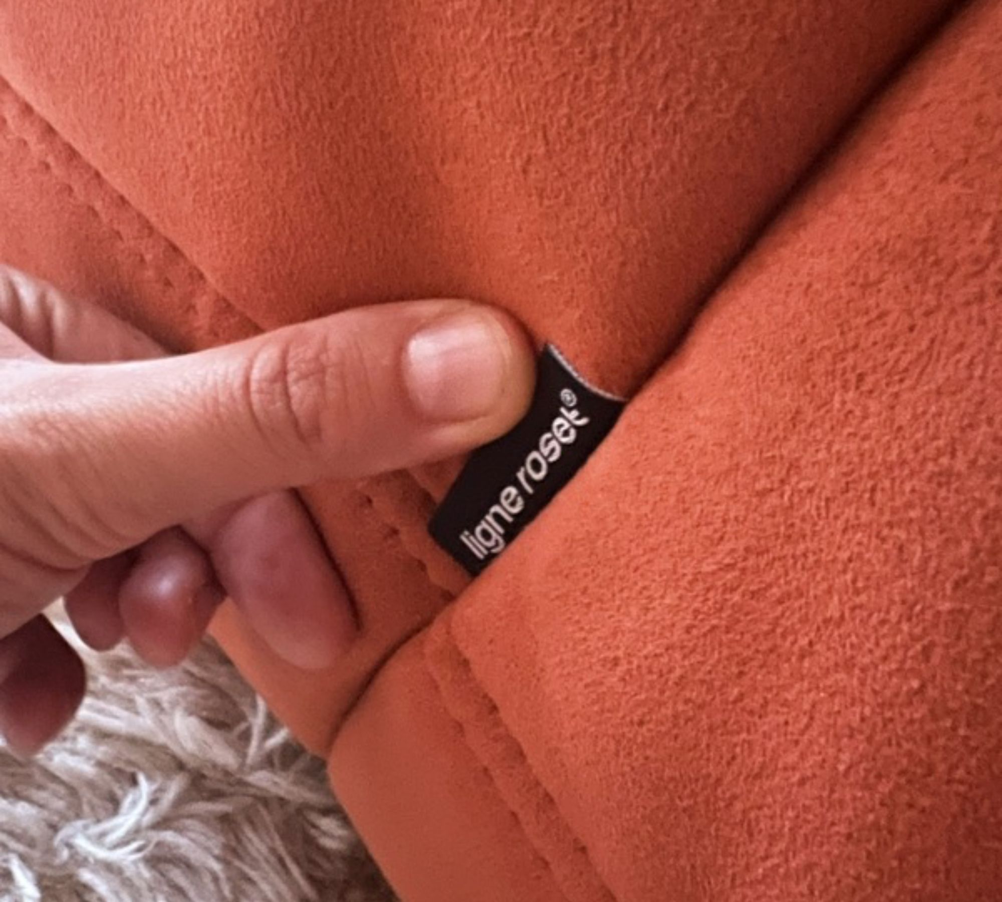 Togo Eckteil Stoff Orange