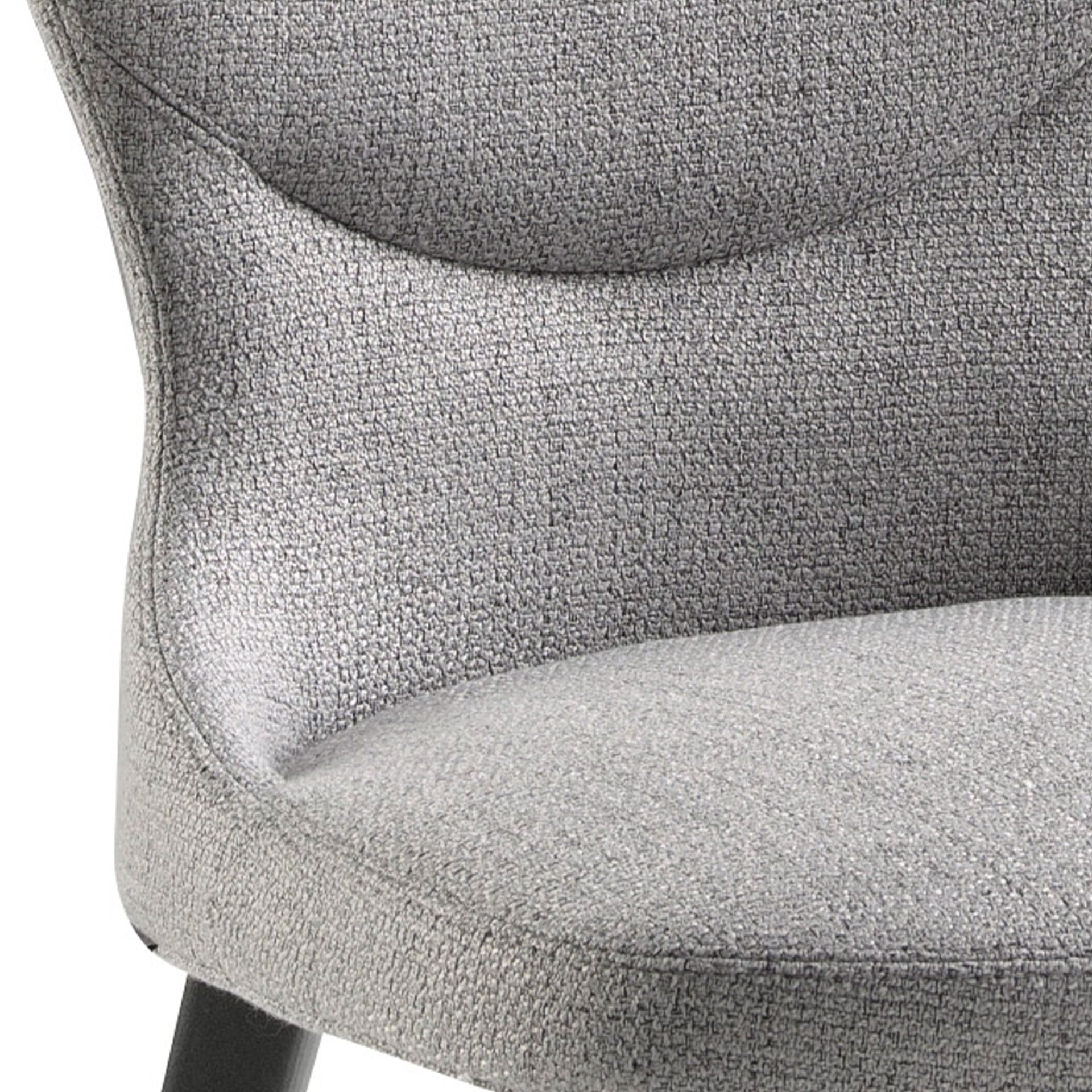 Dining chair textile grey