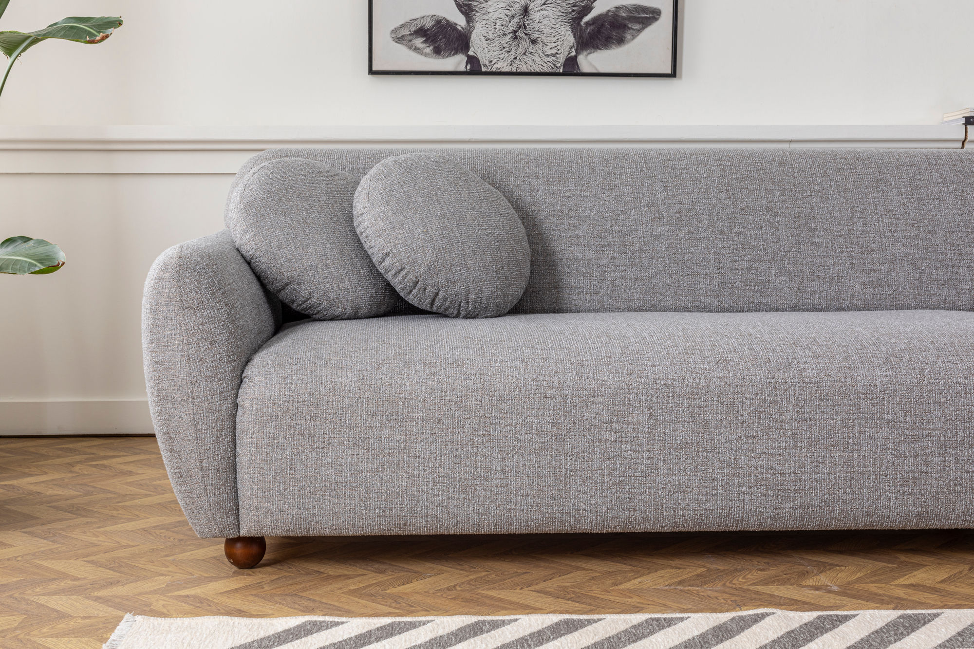 Eddy corner sofa Right Light grey
