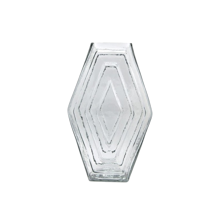 Infinite Hexagon Vase Glas Transparent