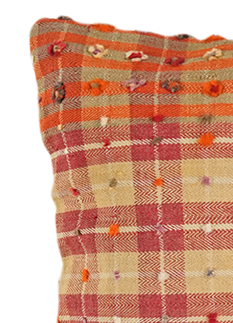 Kilim Kissenbezug Baumwolle Mehrfarbig